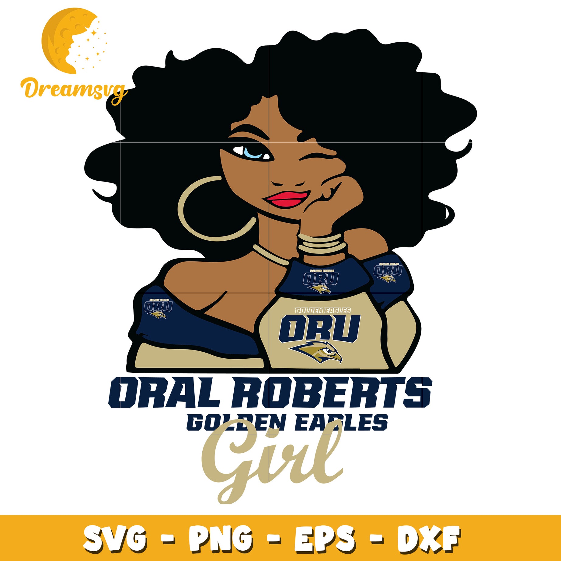 ORU Golden Eagles Girl SVG PNG EPS DXF