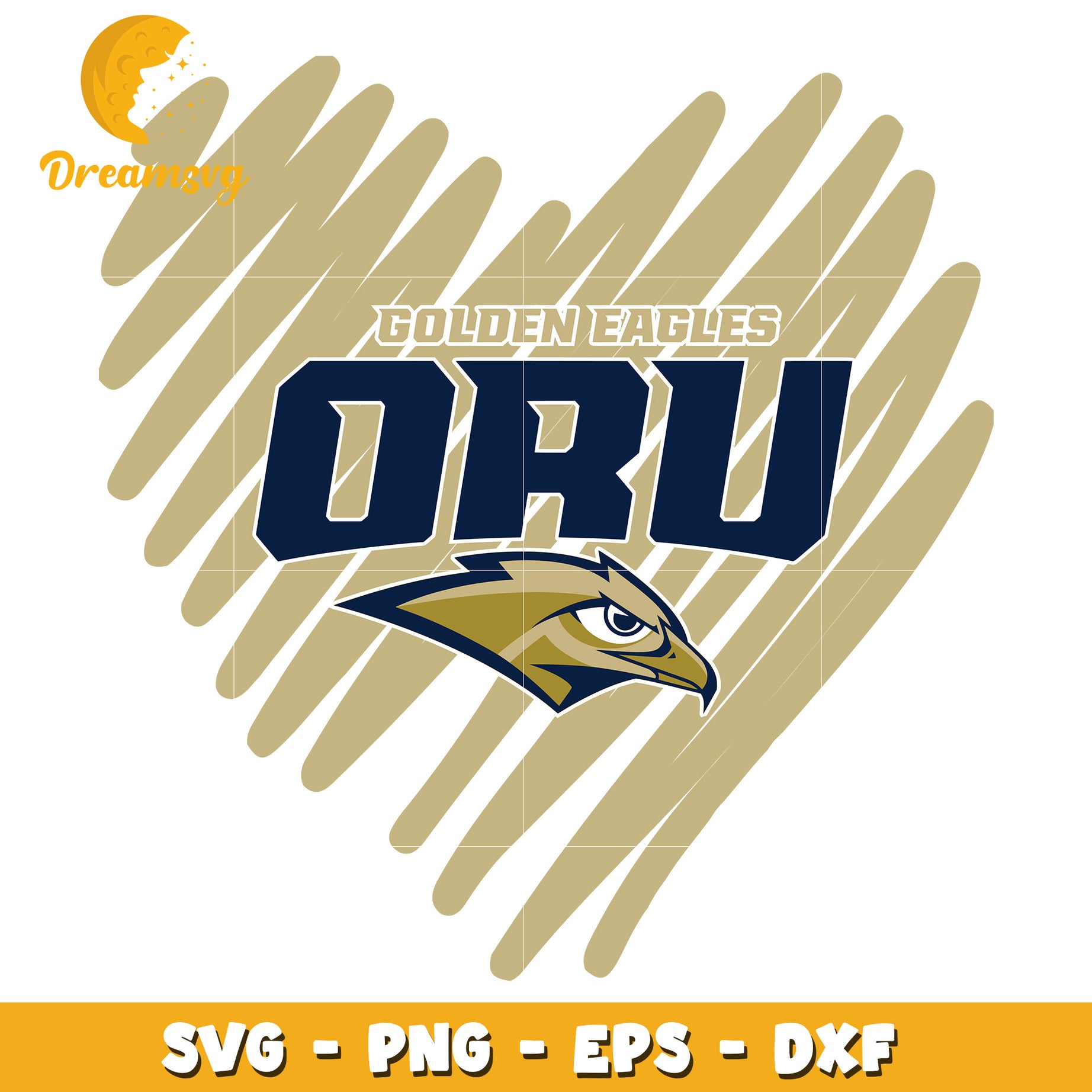 ORU Golden Eagles SVG Design for School Spirit and Crafts