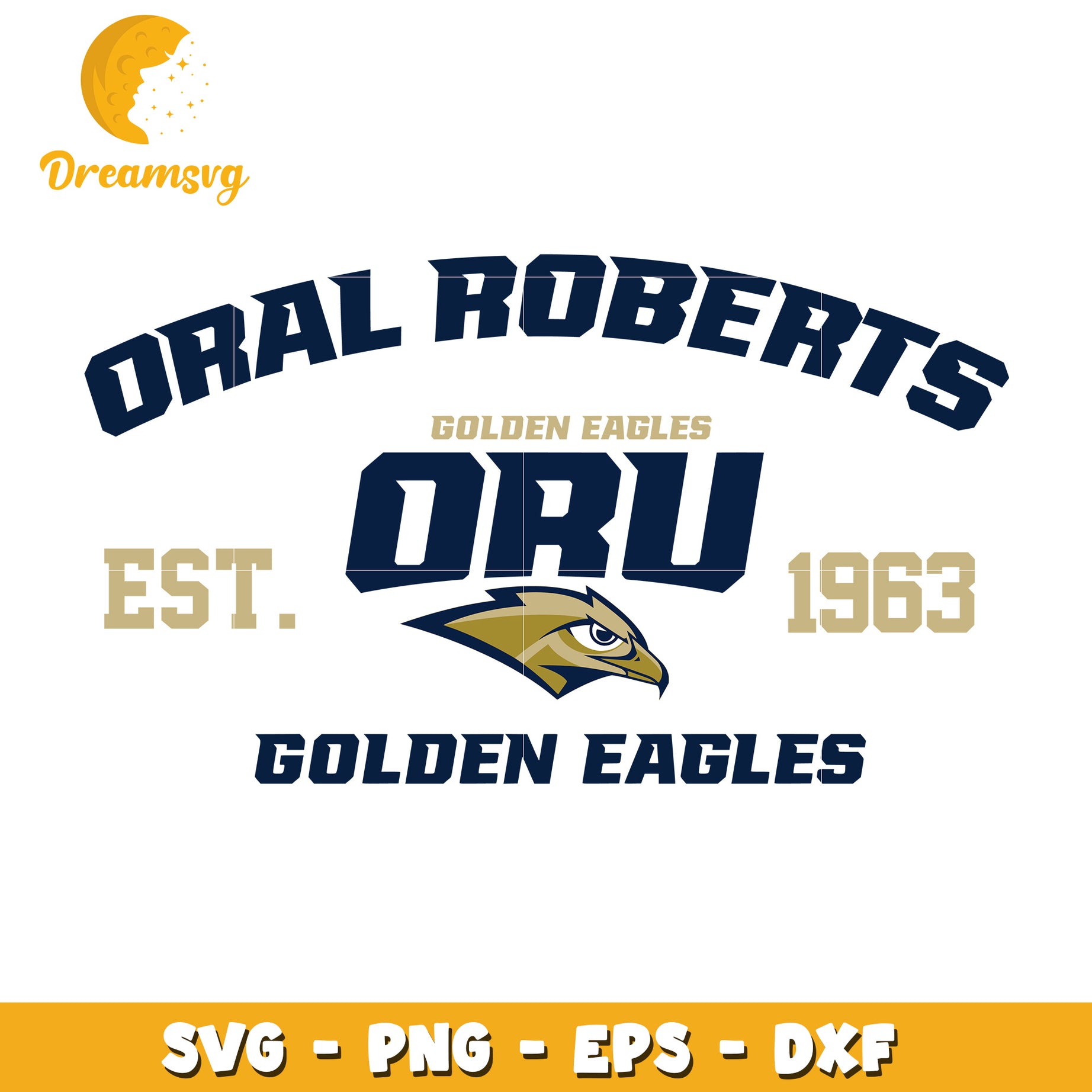 ORU Golden Eagles SVG, PNG, EPS, DXF