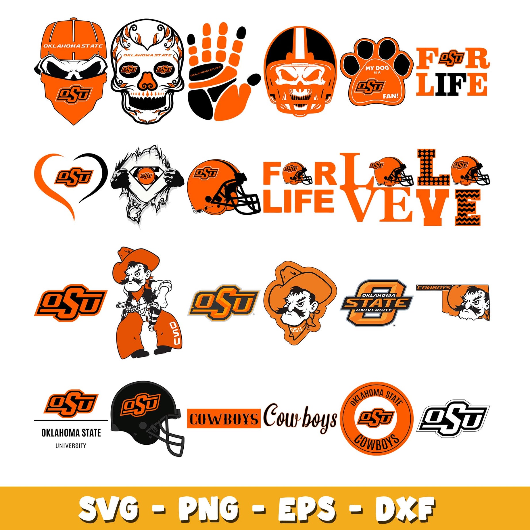 Oklahoma State love skyll Bundle svg, Oklahoma State logo svg, ncaa svg  