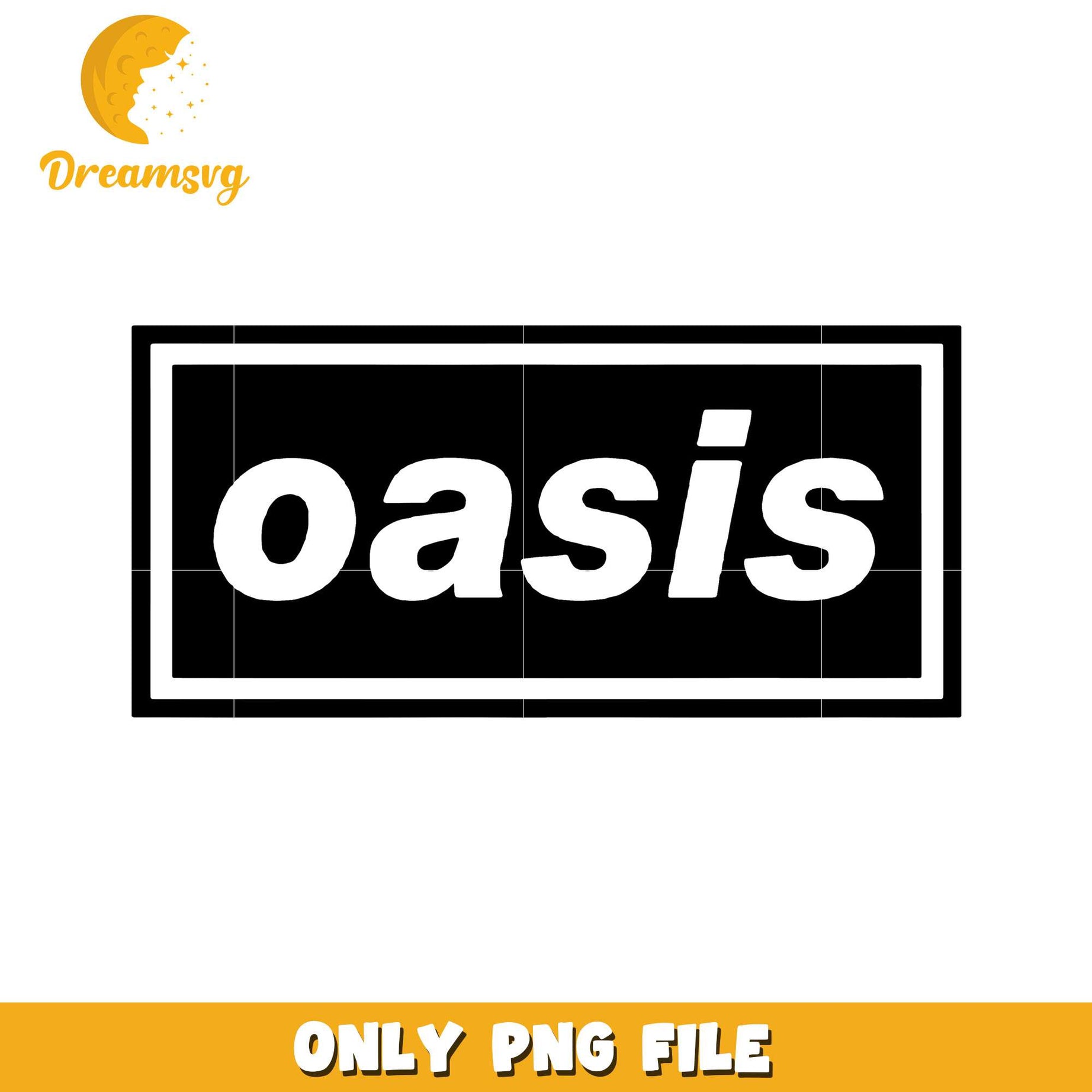 Oasis letter logo design png, boy band png, 90s music png