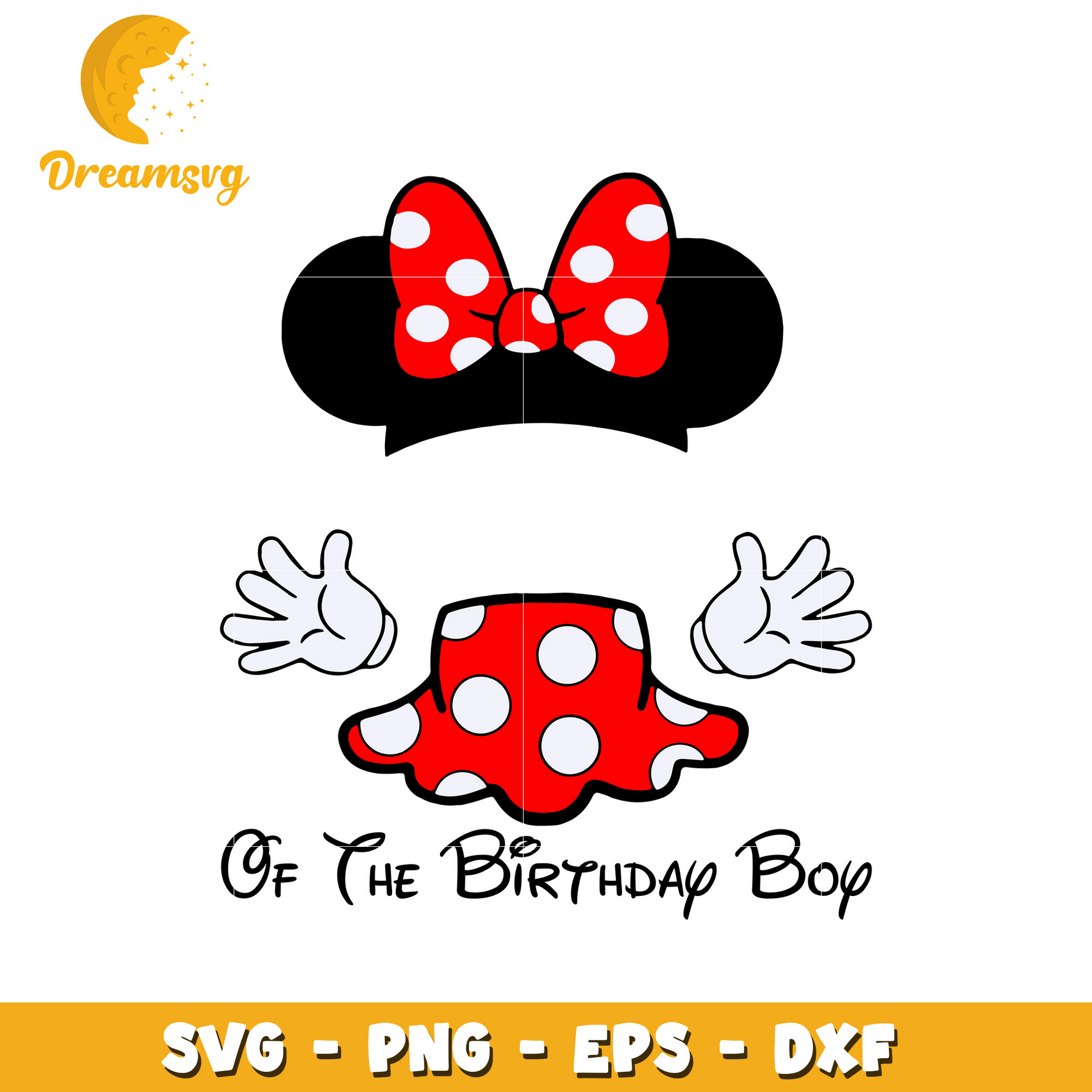 Minnie of the birthday boy disney svg