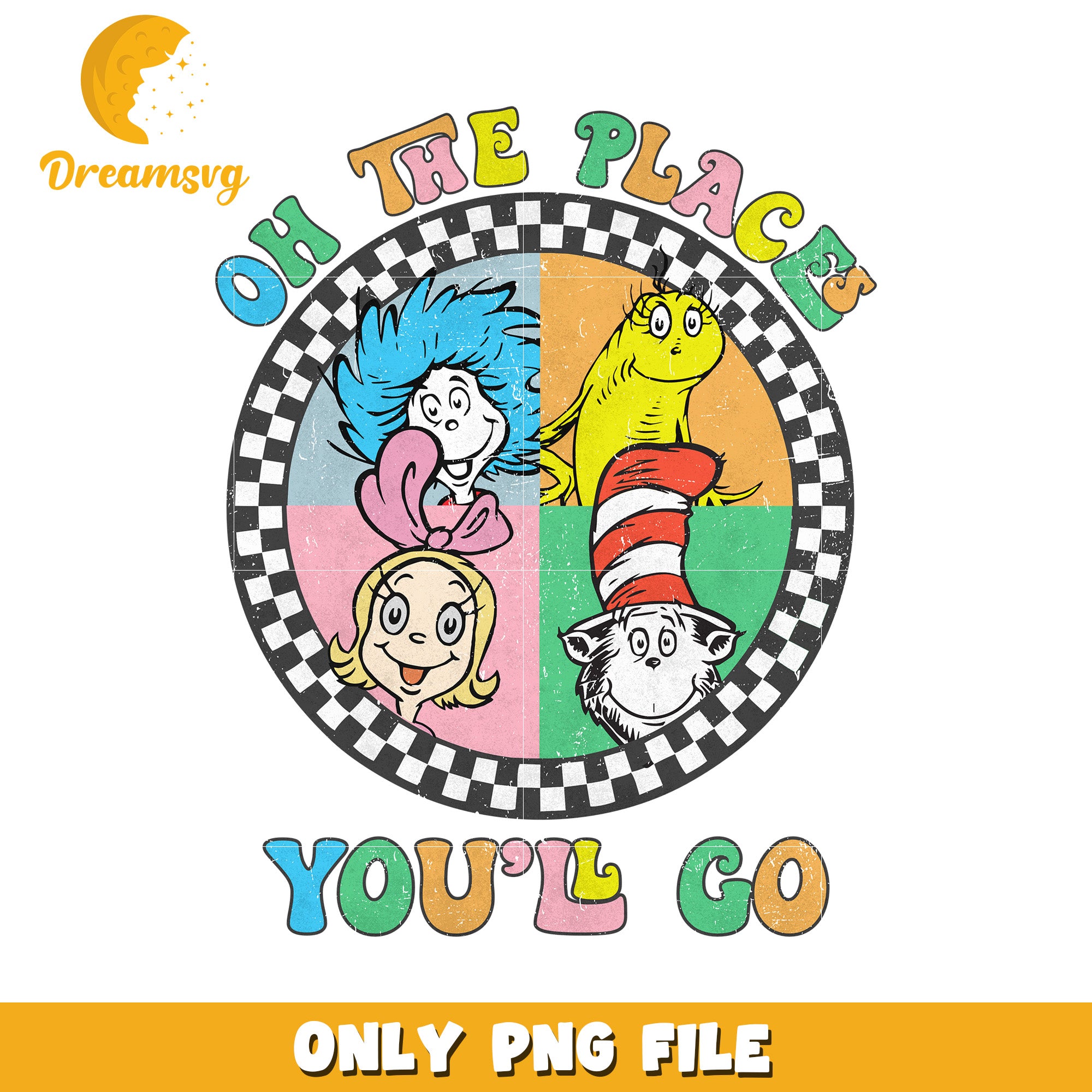 Oh The Places Youll Go Fun Characters PNG Image Download