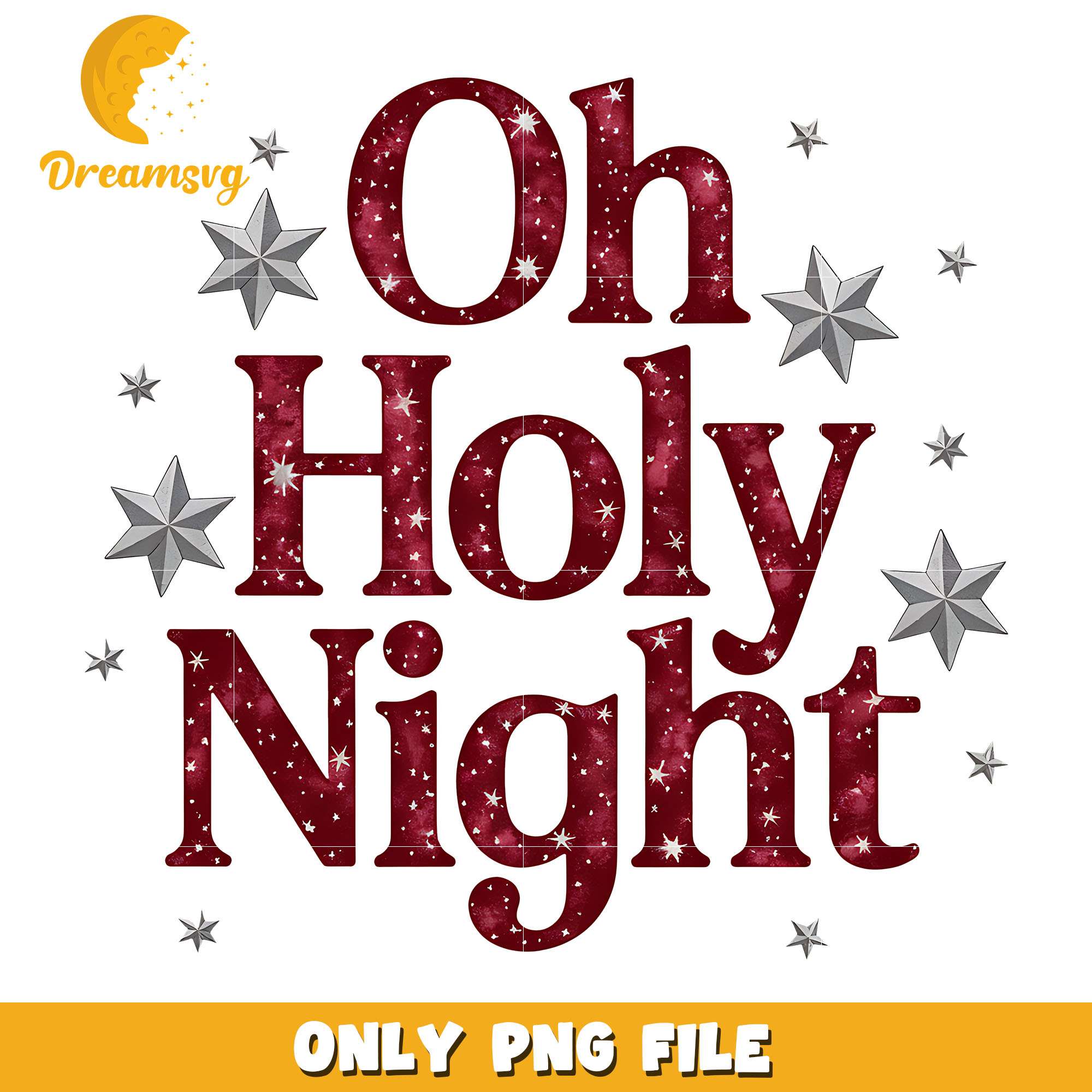 Oh holy night christmas png, holy night png, christmas png
