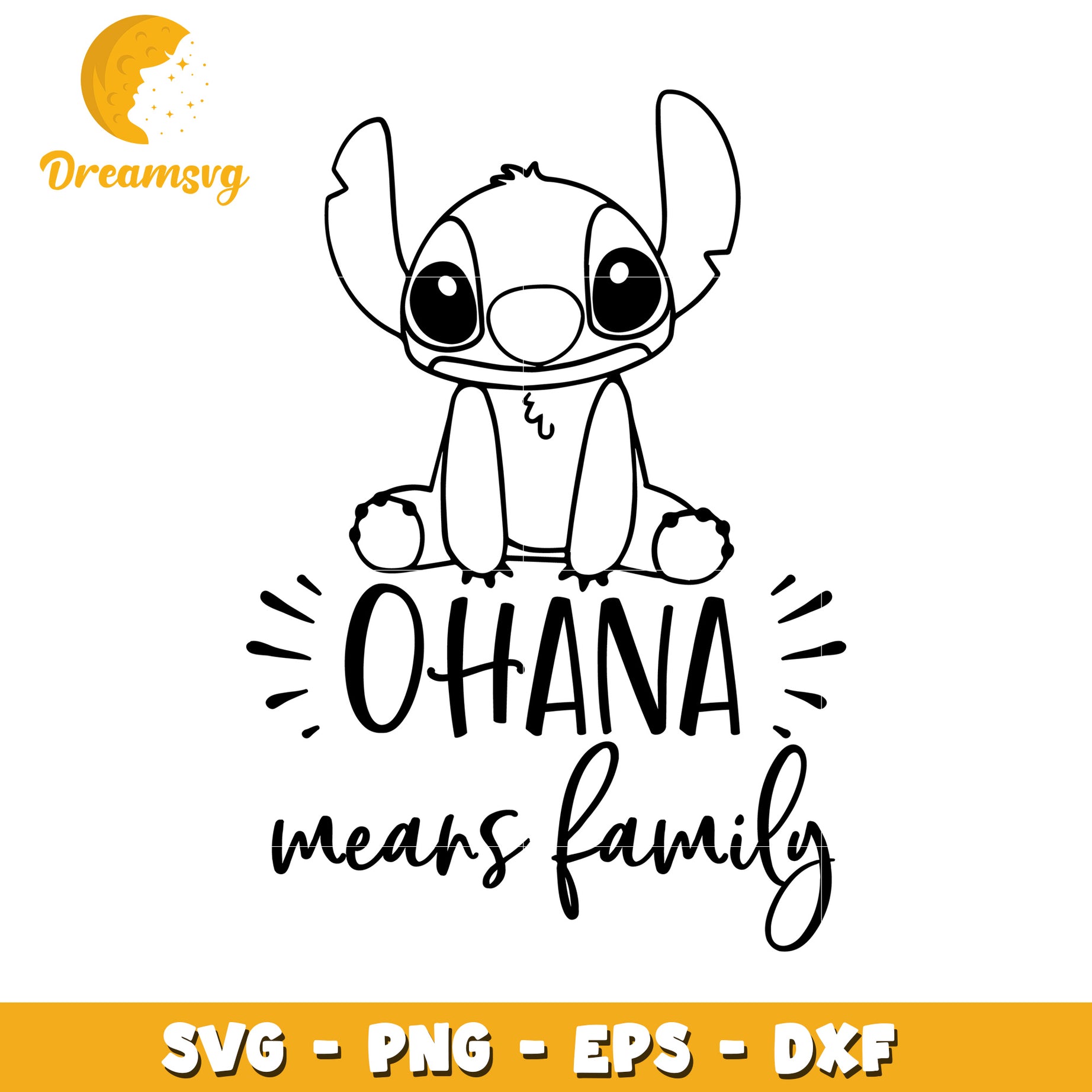 Ohana Means Family SVG Clipart for Crafting and DIY Projects