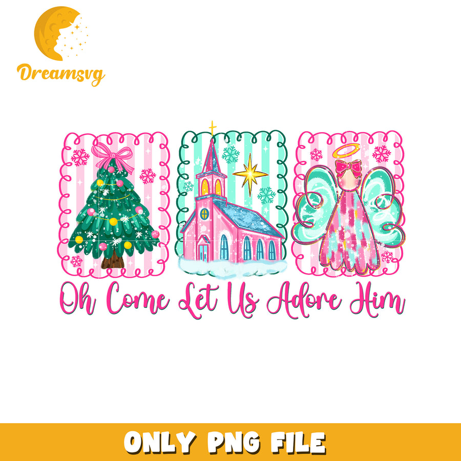 Oh come let us png, festive disney png, winter wonderland png