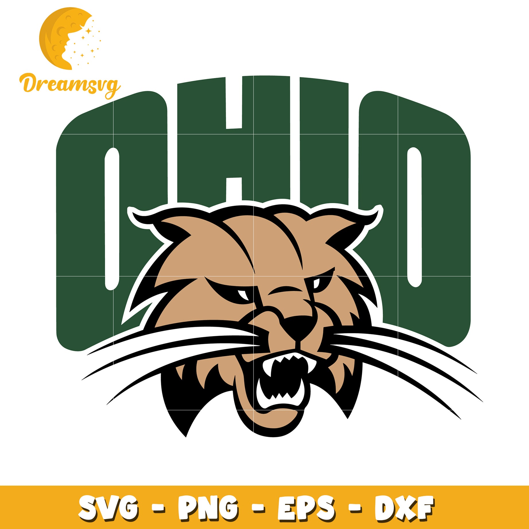 Ohio Bobcats SVG PNG EPS DXF Cut Files