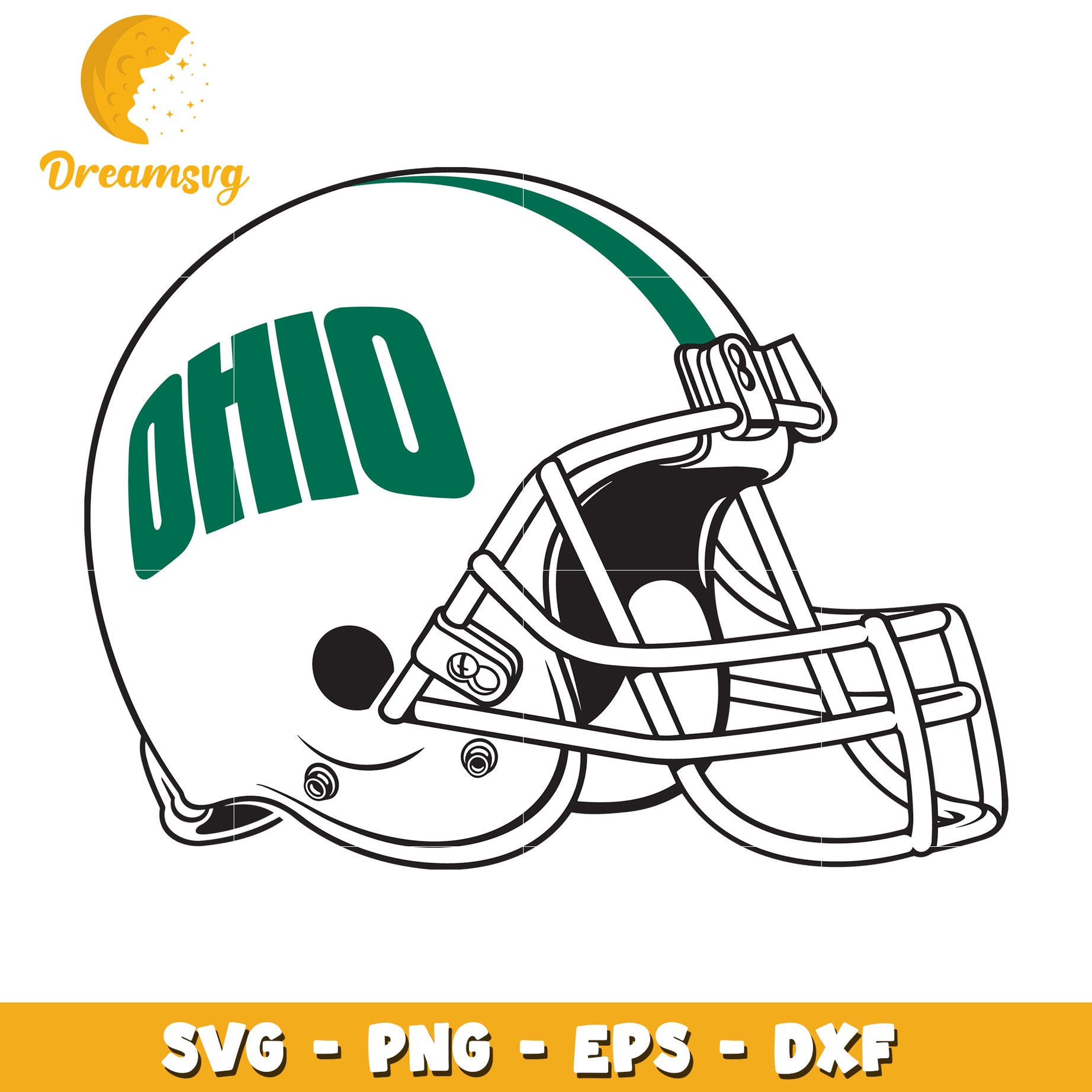 Ohio Football Helmet SVG PNG EPS DXF