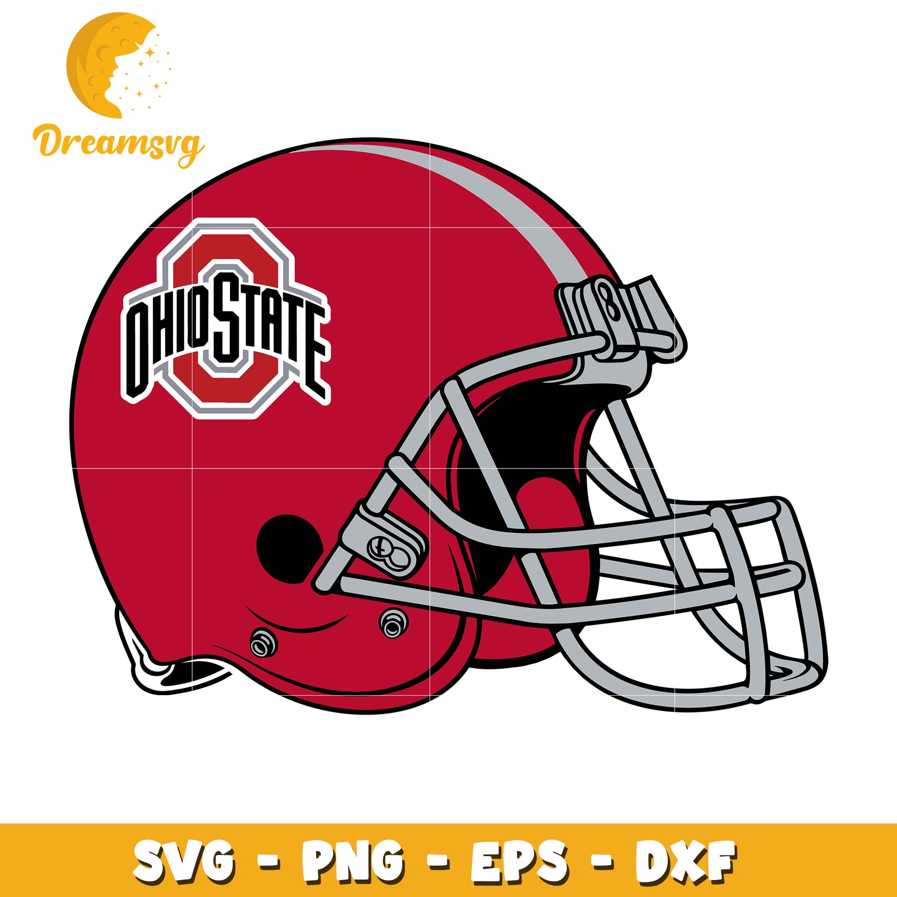 Ohio State Football Helmet SVG PNG EPS DXF