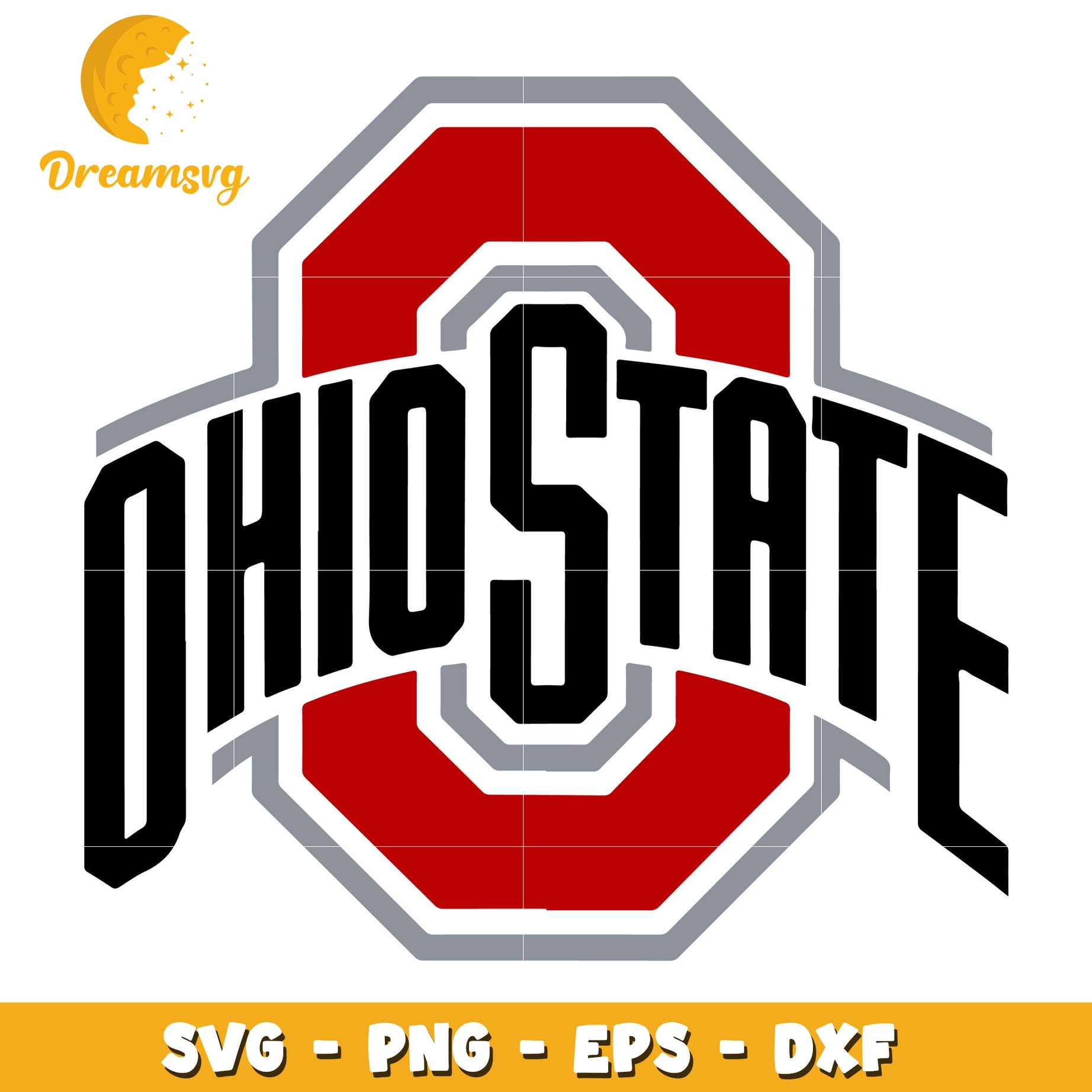 Ohio State University Logo SVG Clipart for Crafts and Design