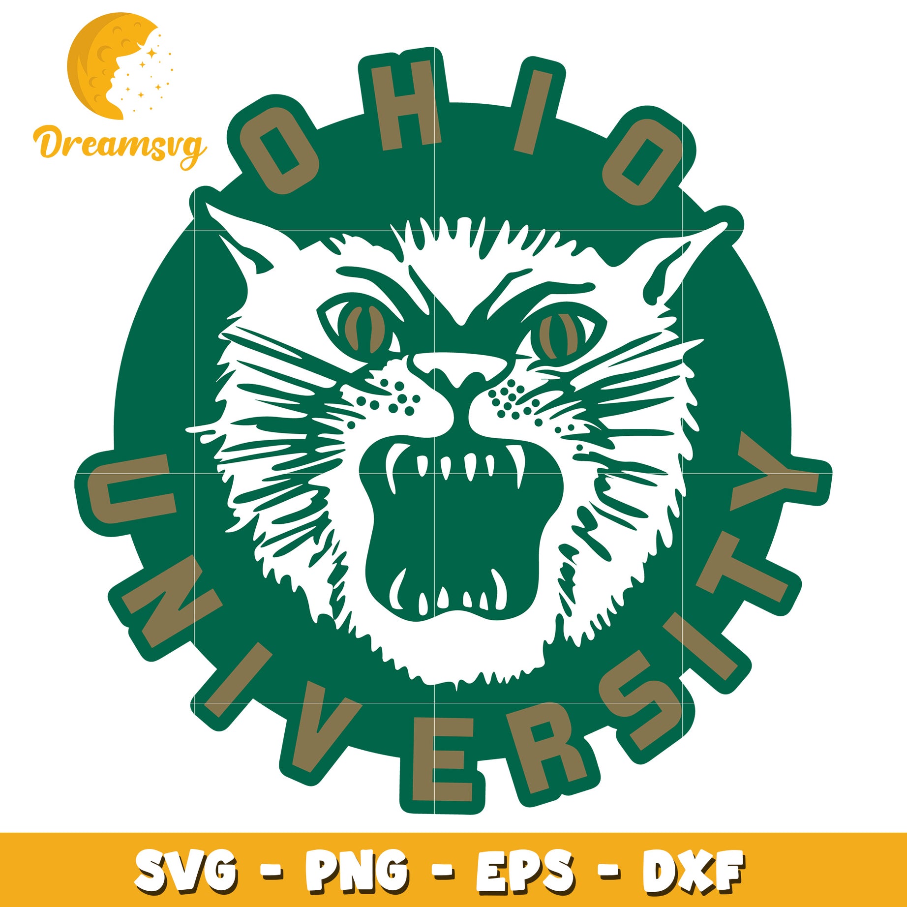 Ohio University Bobcat SVG PNG EPS DXF