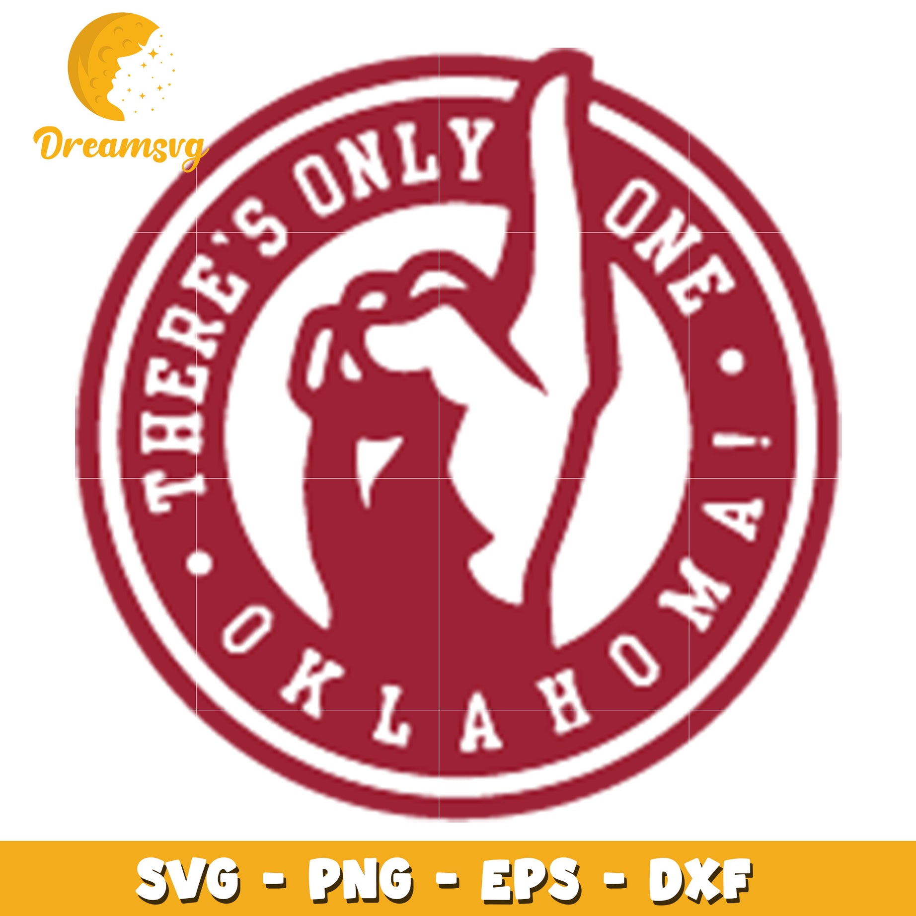 Oklahoma SVG Design One and Only Fan Art for Digital Use