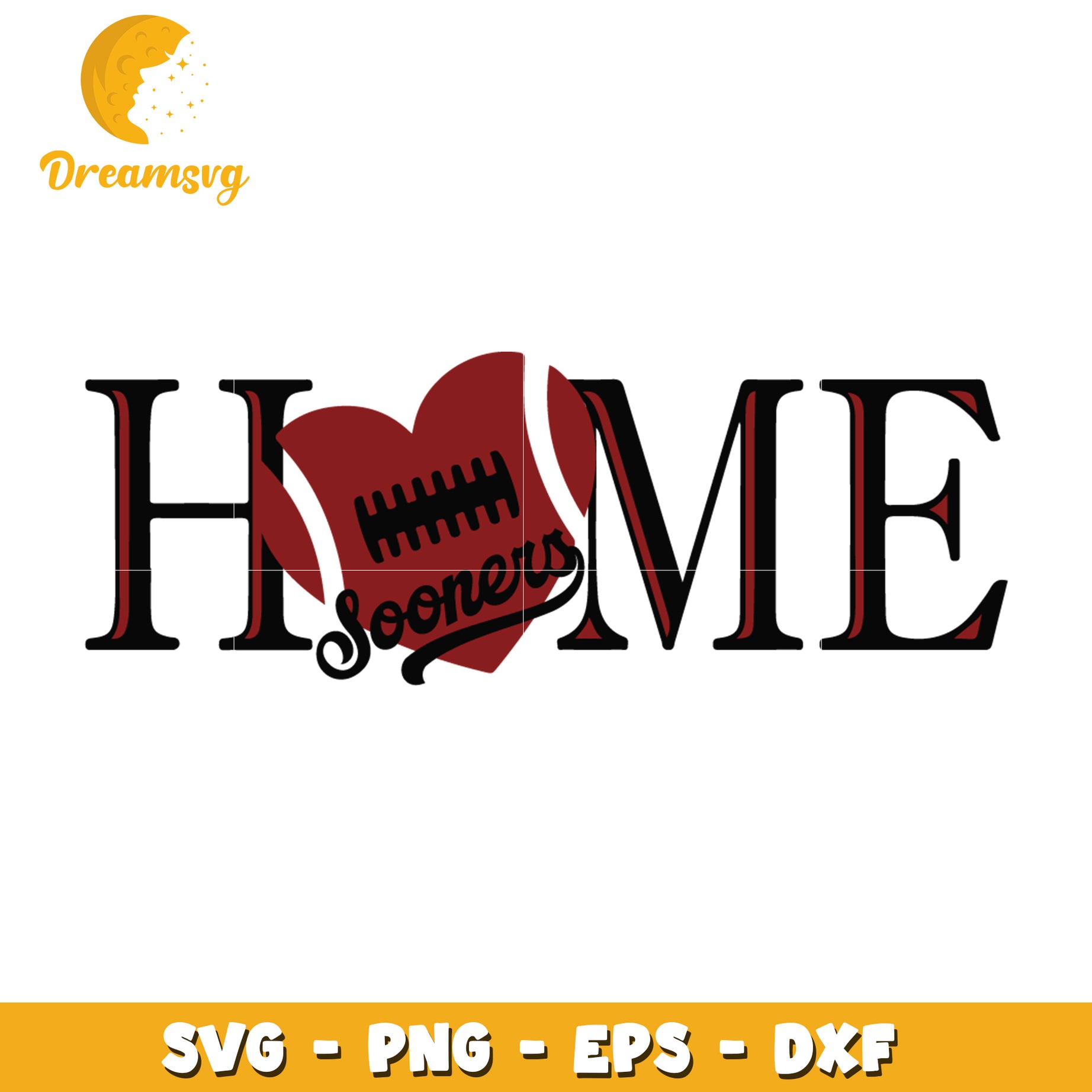 Oklahoma Sooners Home SVG Cut File