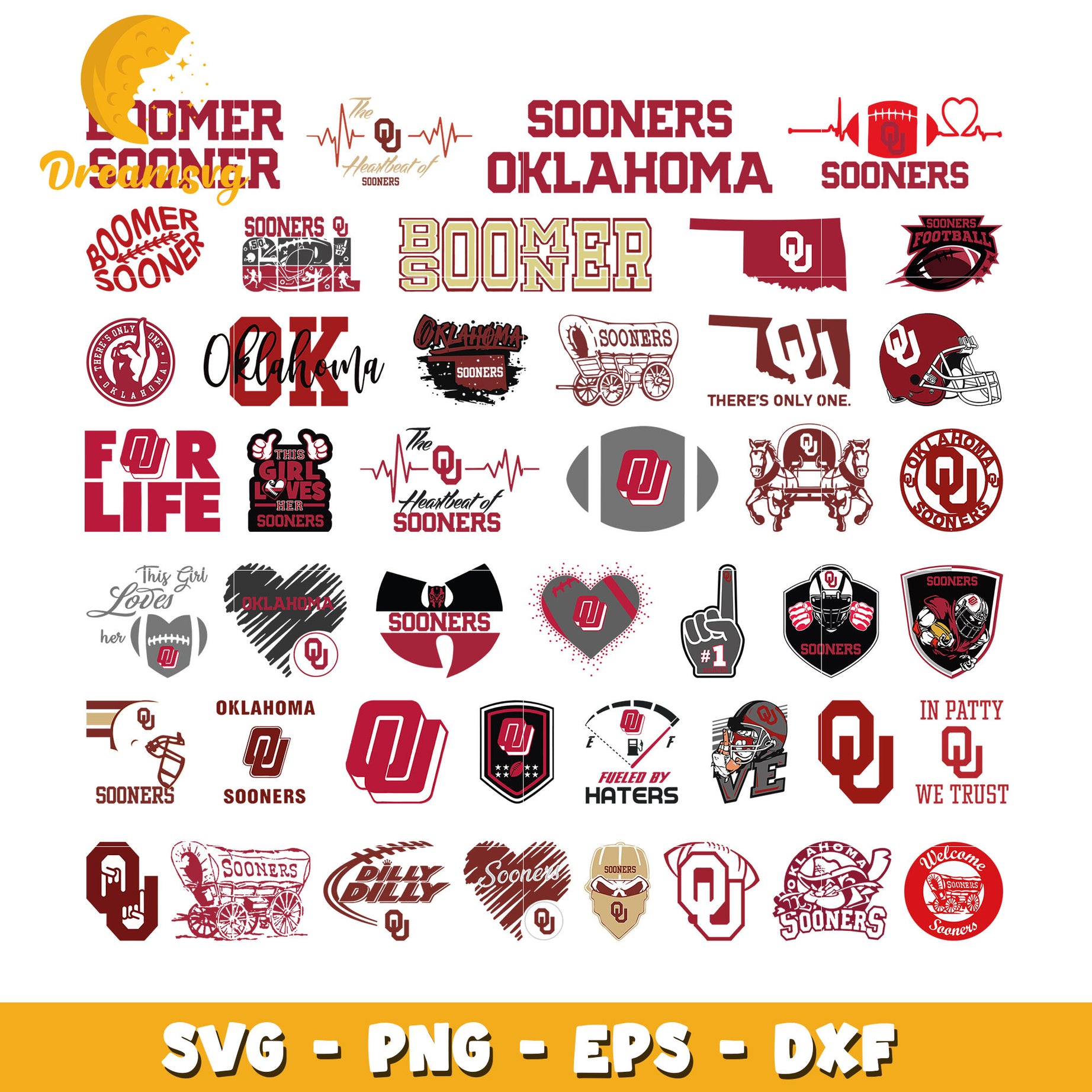 Logo oklahoma sooners​ design bundle svg, oklahoma sooners​ svg