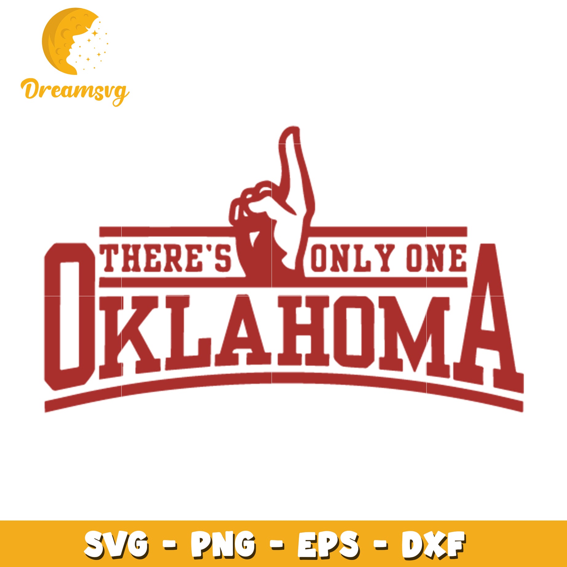 Oklahoma Themed SVG Design Featuring Unique Hand Gesture Art