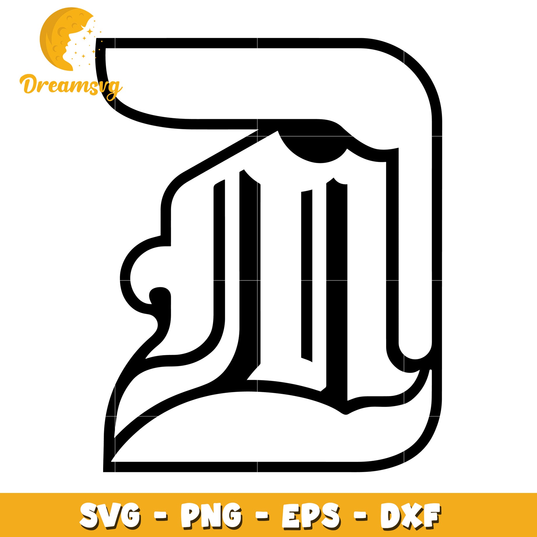 Old English D SVG Cut File