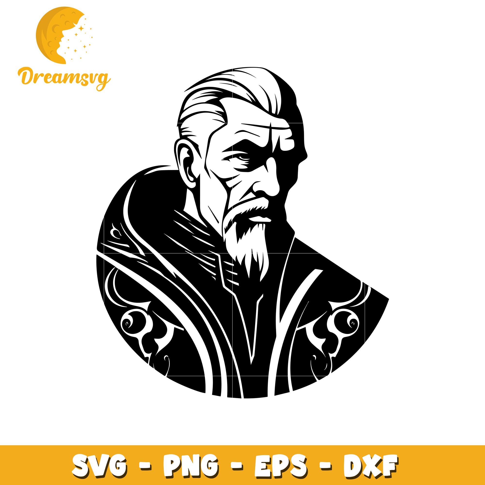 Old Man SVG Cut File PNG EPS DXF