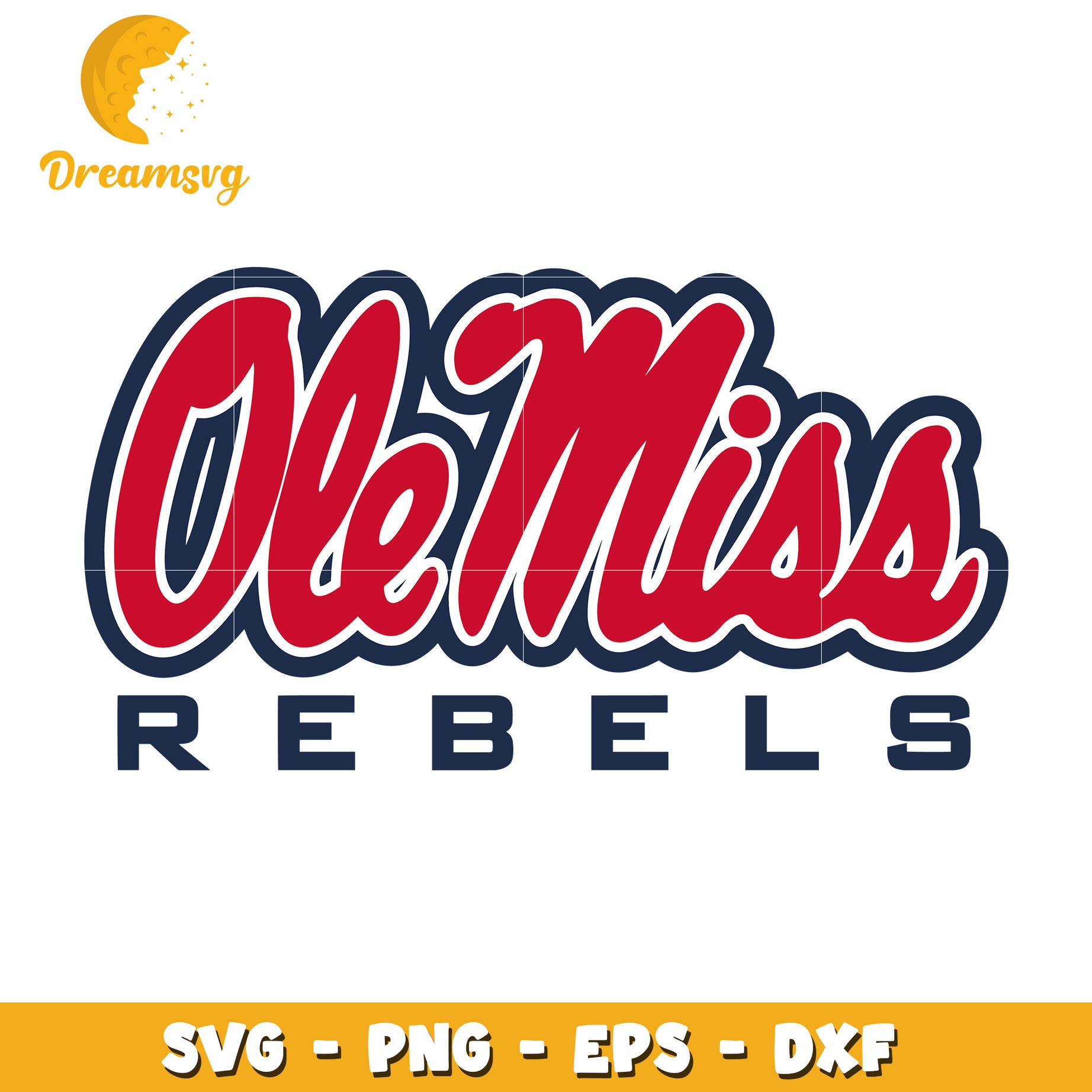 Ole Miss Rebels SVG PNG EPS DXF