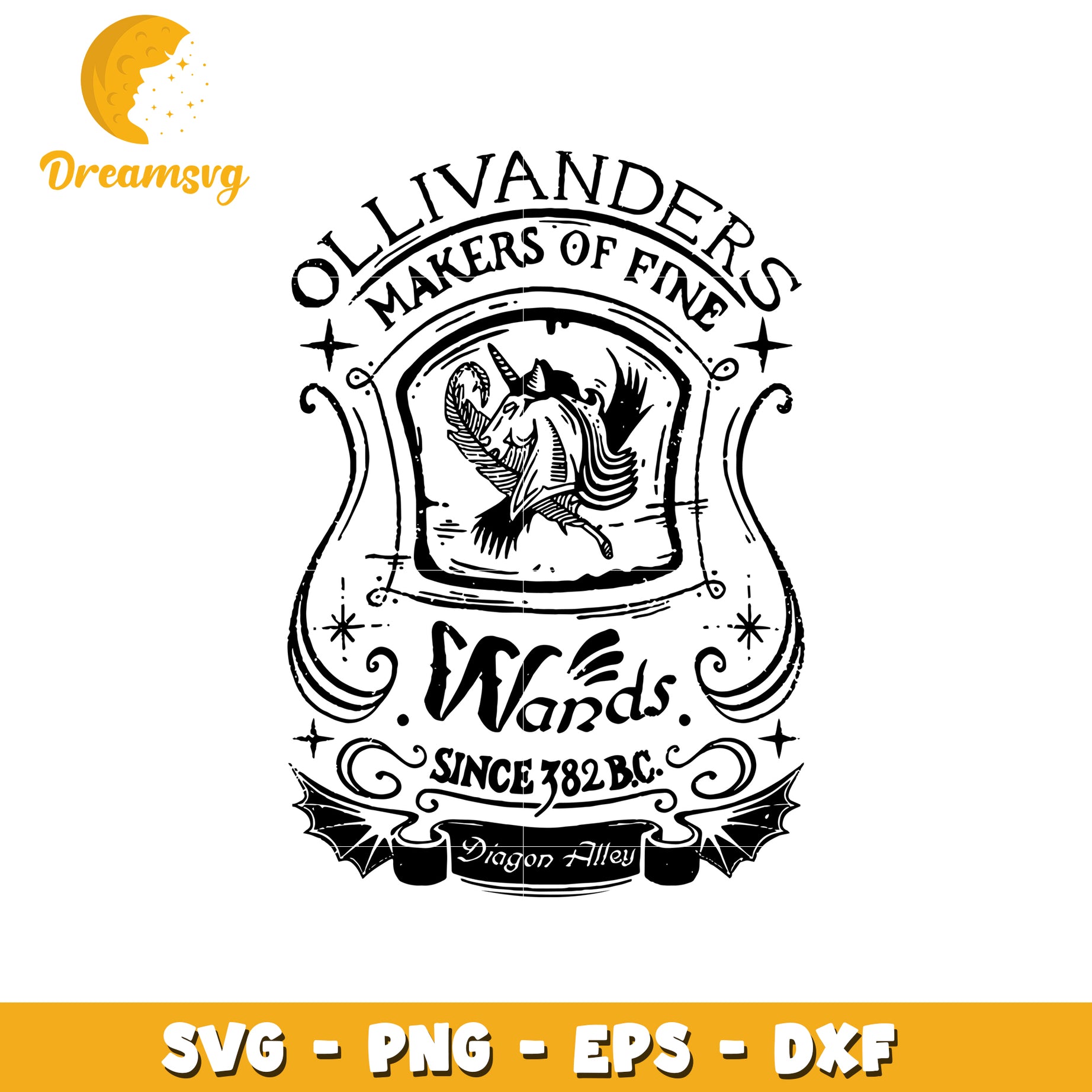 Ollivanders Wands SVG Design for Crafting and Projects