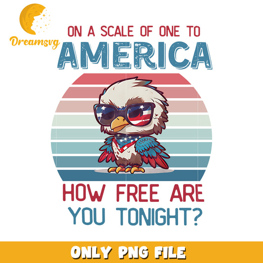 On a scale of one to america png, bold phrase png, patriotic humor png