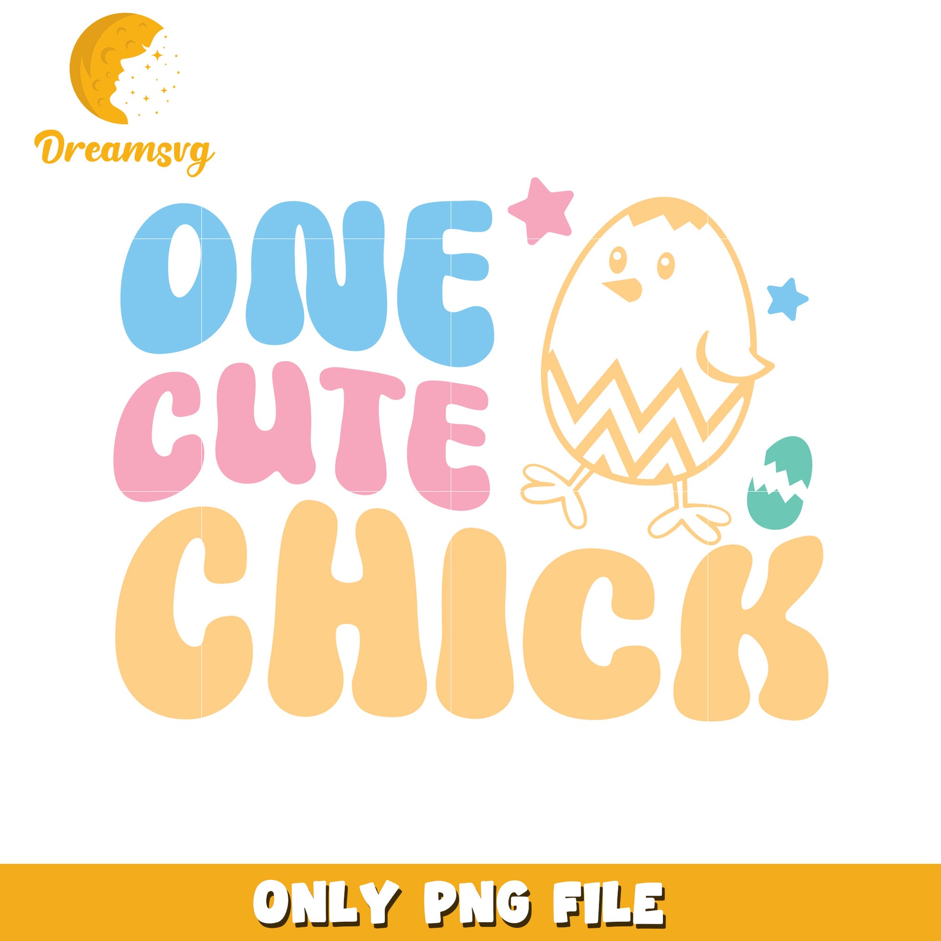 One Cute Chick PNG Graphic for Spring Celebrations