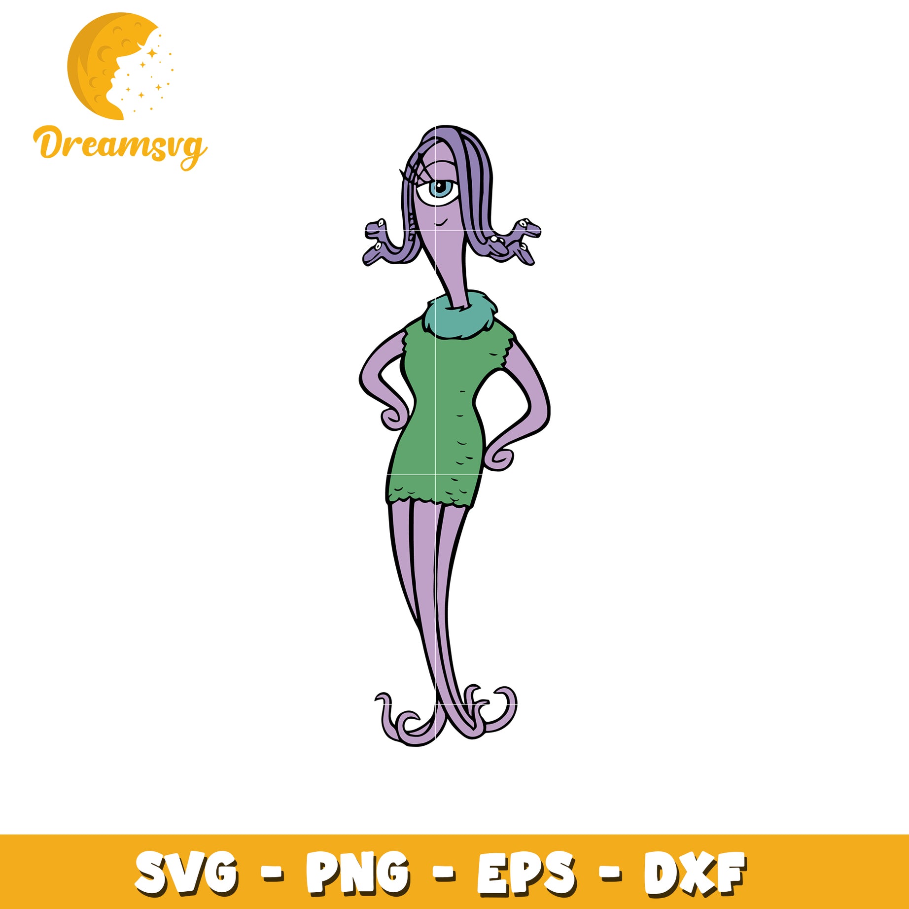 One Eyed Monster Girl SVG Cut File