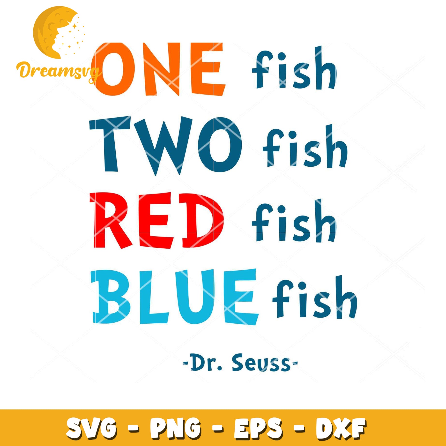 One Fish Two Fish SVG Cut File