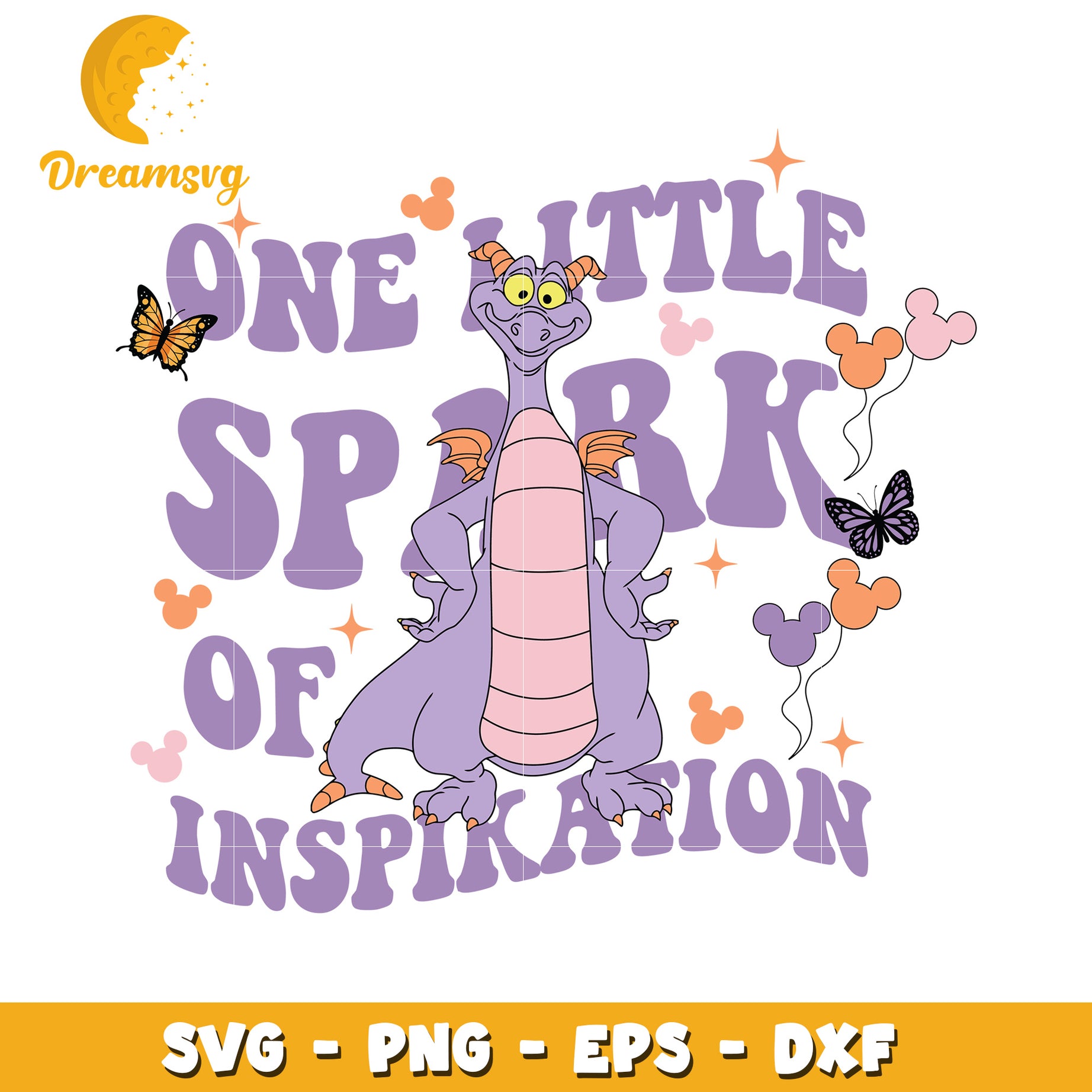 One Little Spark SVG Dragon Design