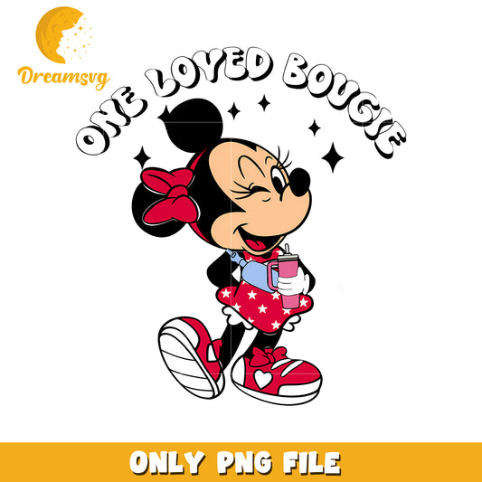 One Loved Bougie Minnie Mouse PNG Digital Download File