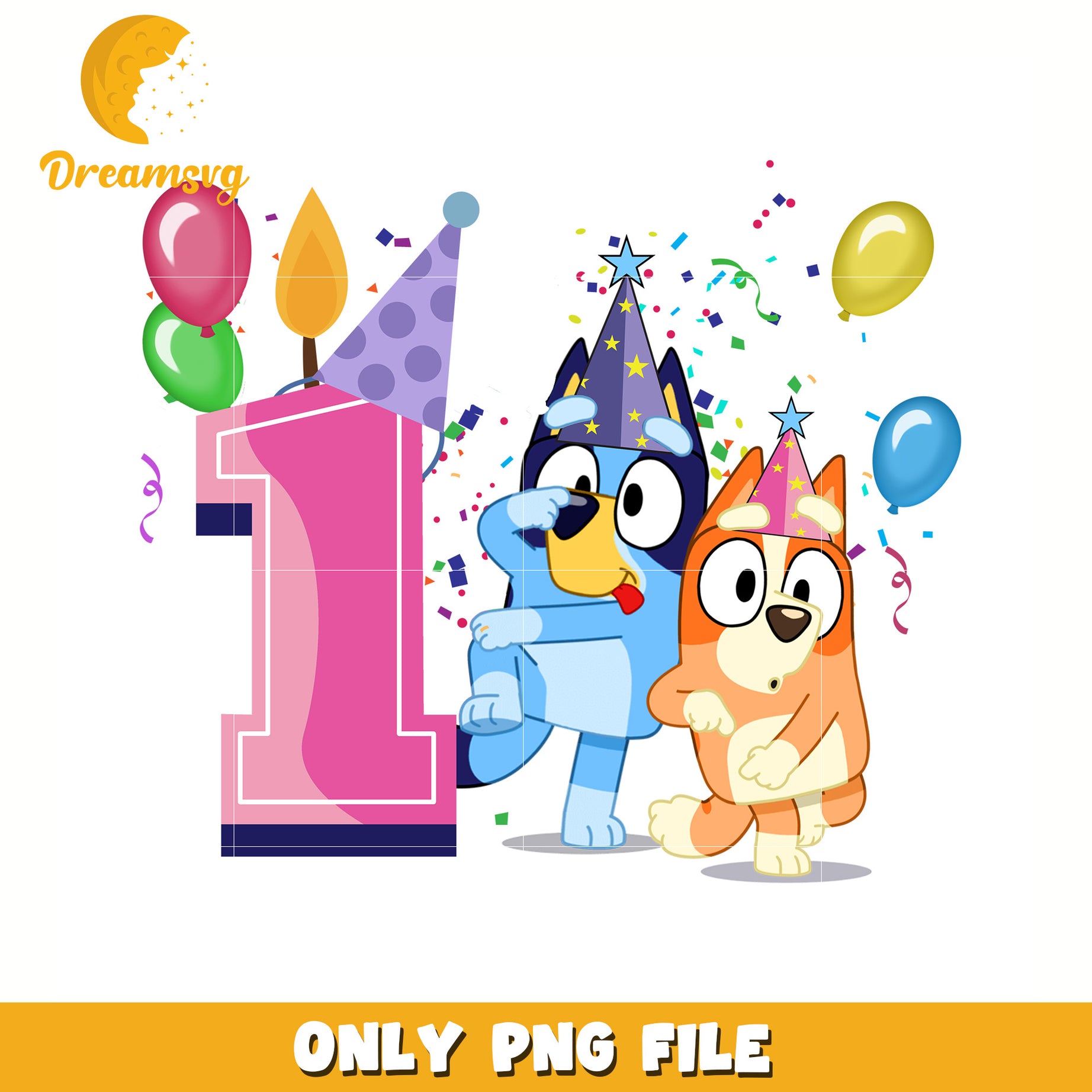 One birthday boy bluey png, bluey birthday png, bluey movies png