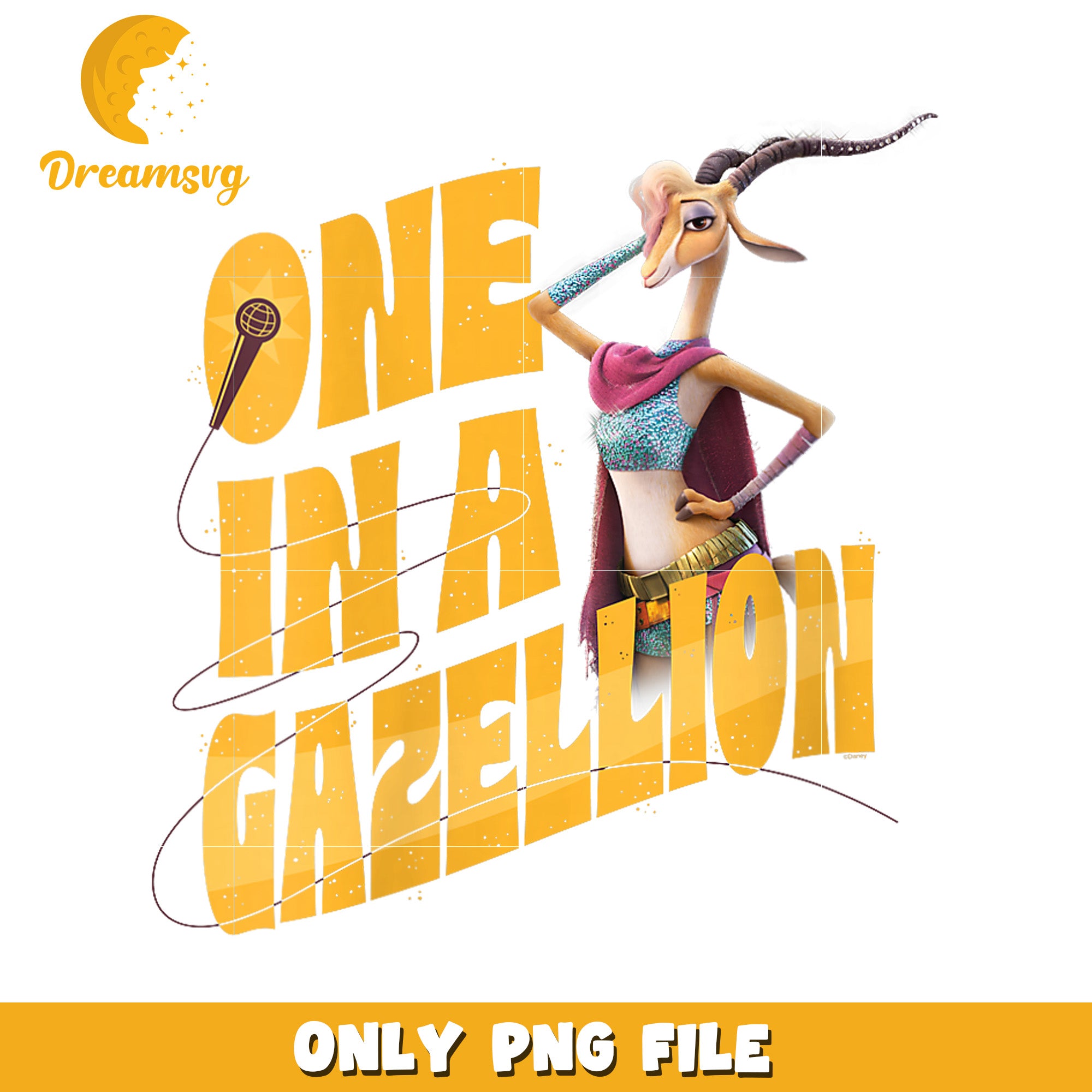 One in a gazellion png, disney pixar png, zootopia png