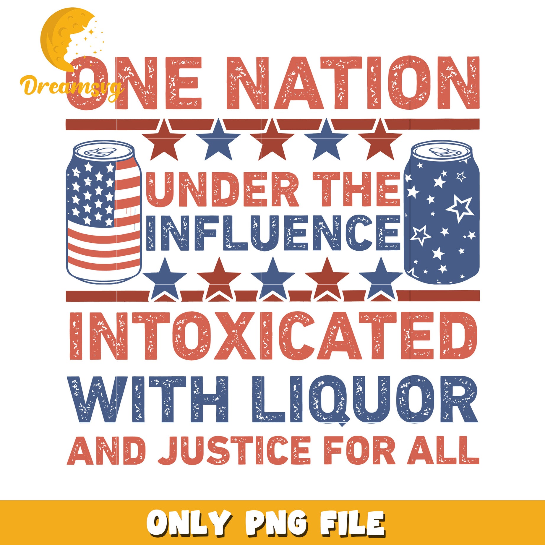 One nation under the influence png, american flag png, celebration png