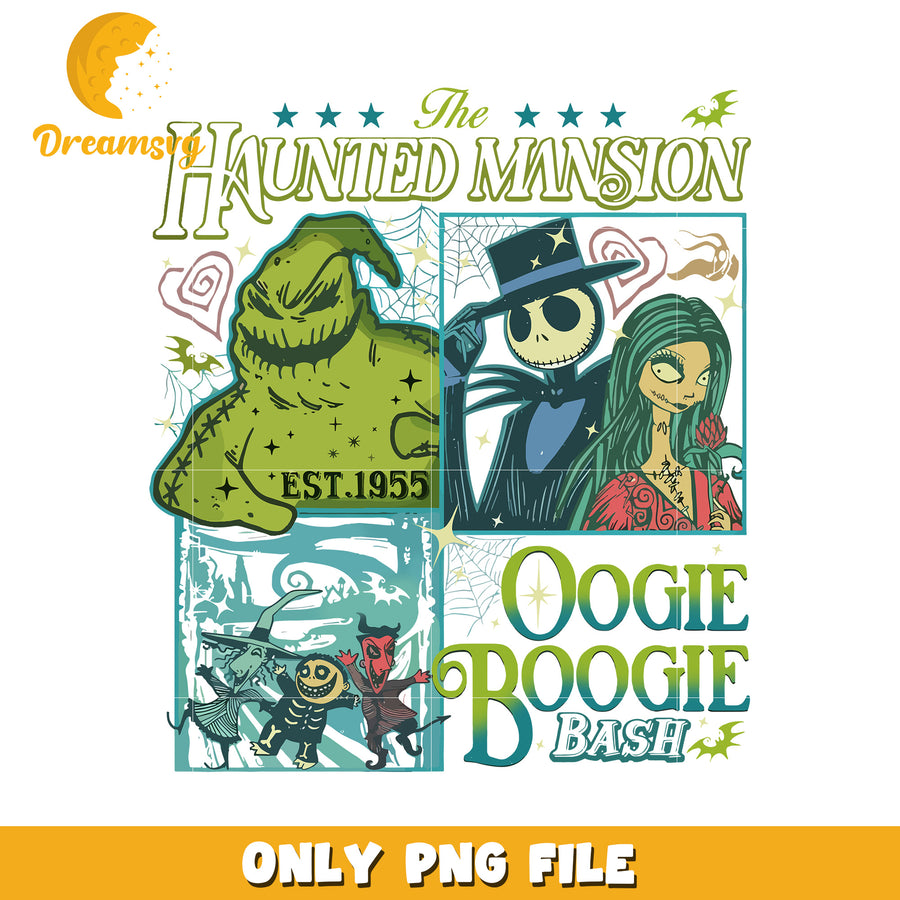 Oogie boogie haunted mansion png, spooky disney villain png, nightmare before christmas art png