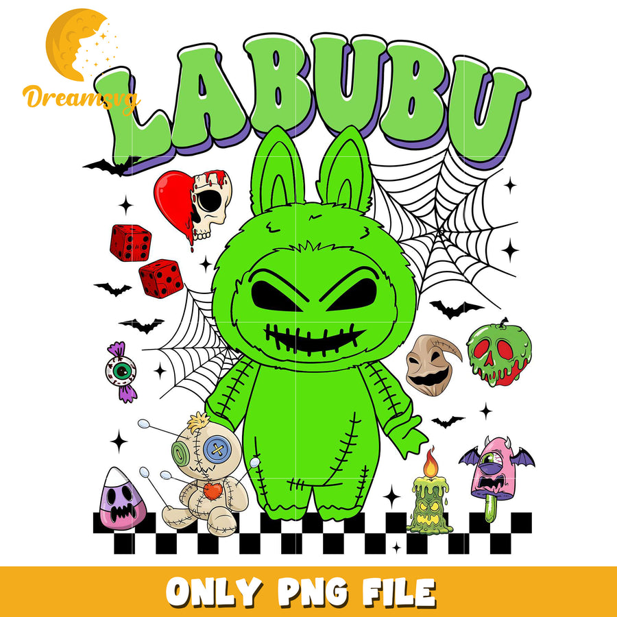 Oogie boogie labubu png, halloween cartoons png, halloween labubu​ png