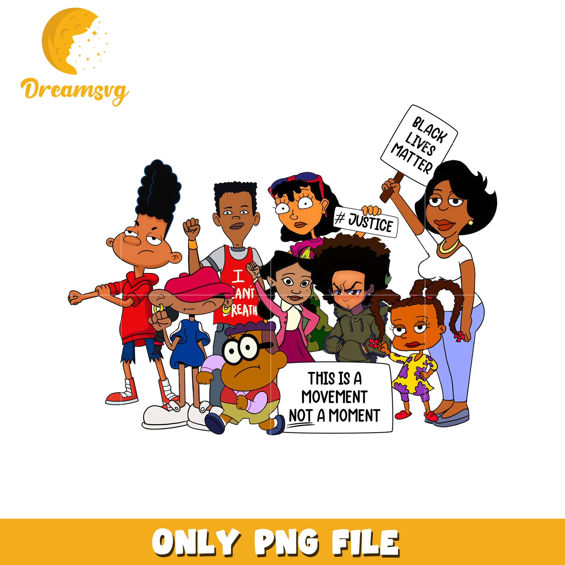 Option 1 (61 characters)  Black Lives Matter Cartoon PNG Image Download