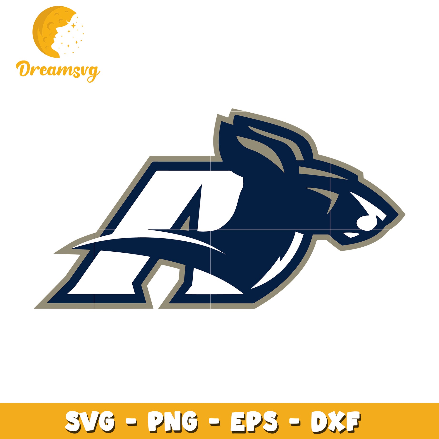 Option 1 (Focus on animal)  Ram Logo SVG PNG EPS DXF Files