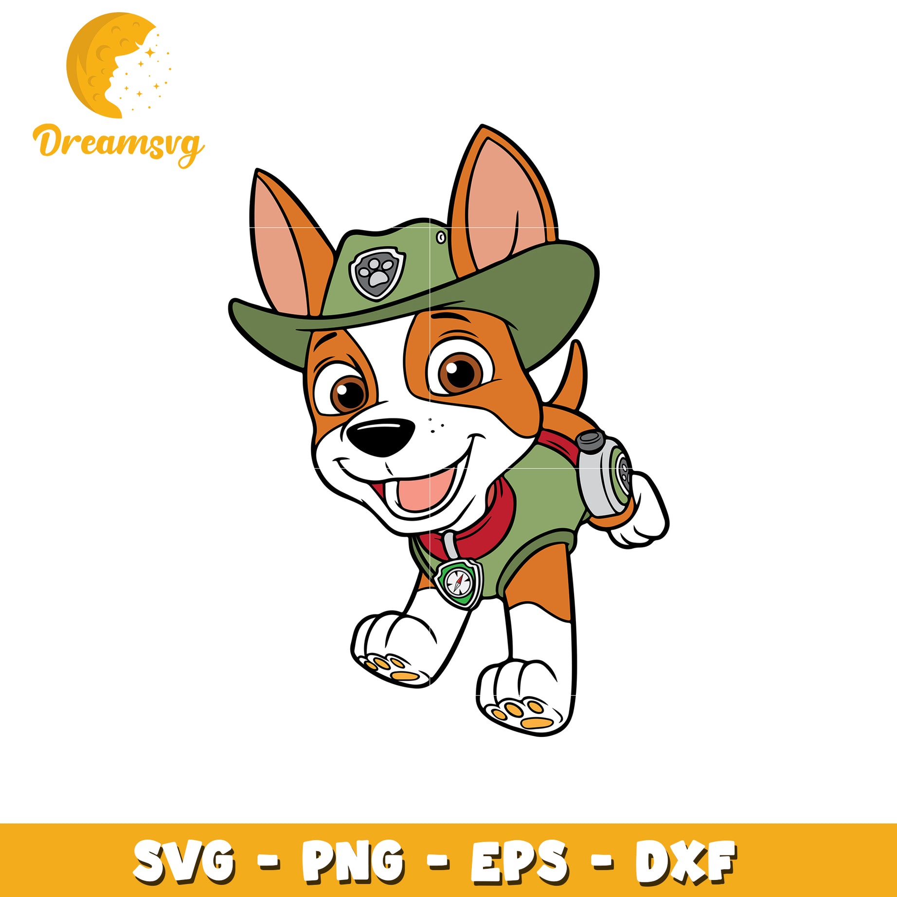 Option 1 (Focus on character)  Adventure Bay Pup SVG, PNG, EPS, DXF