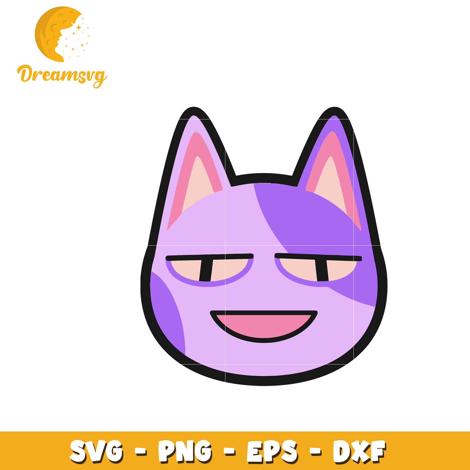 Option 1 (Focus on character)  Animal Crossing Bob SVG PNG EPS DXF