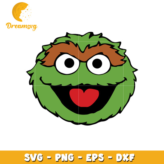 Option 1 (Focus on character)  Cookie Monster SVG PNG EPS DXF