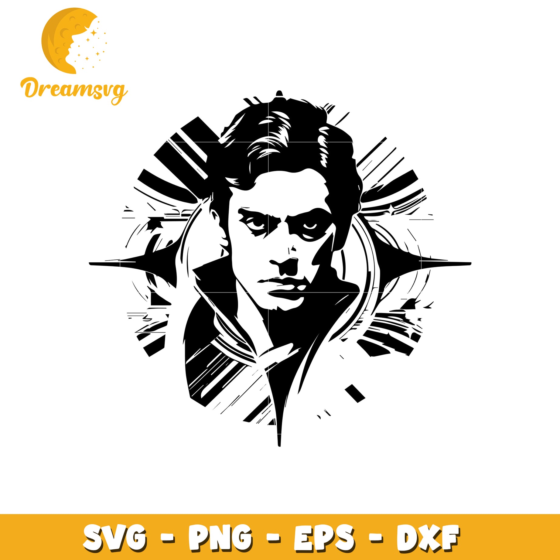 Option 1 (Focus on character)  Ethan Hunt SVG Cut File