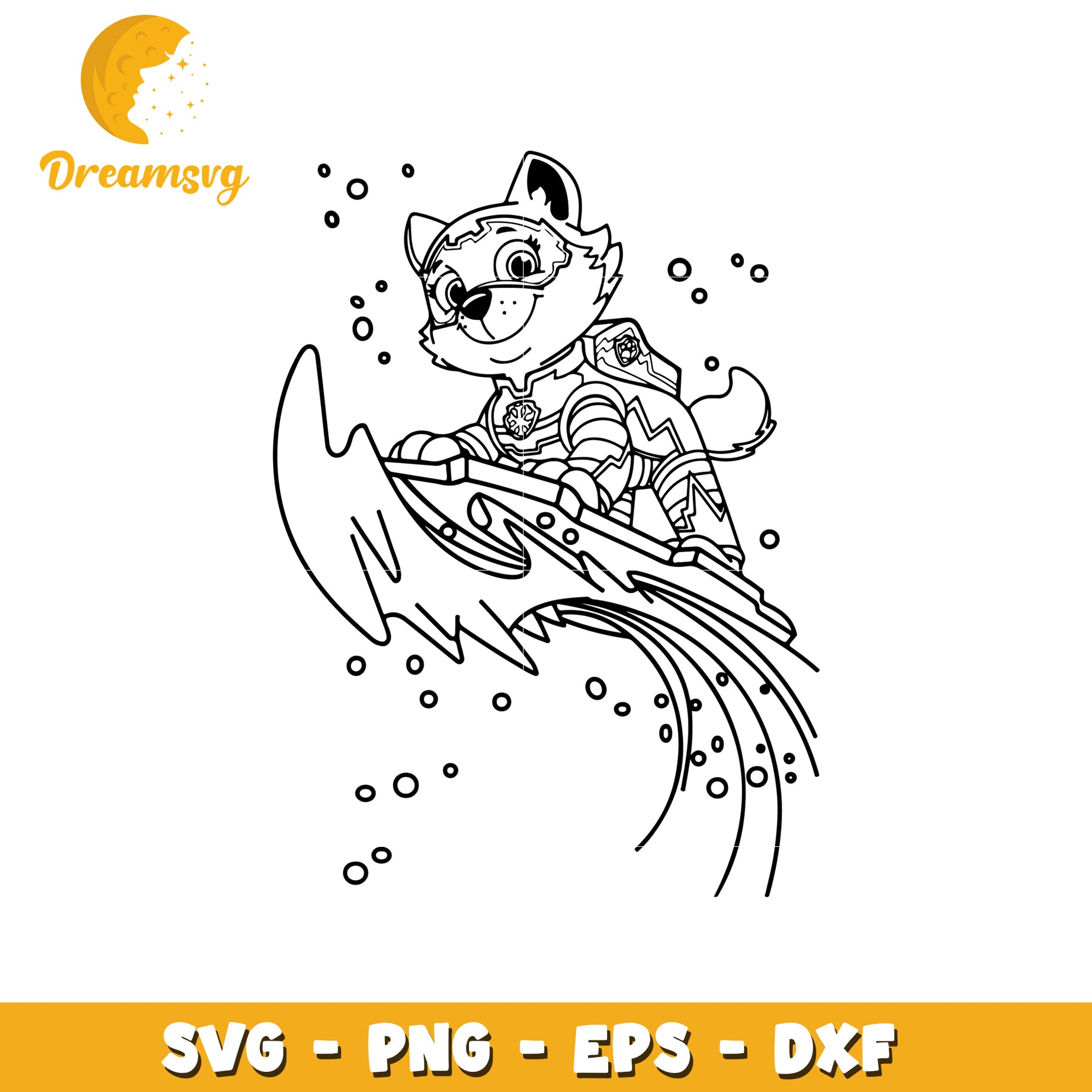 Option 1 (Focus on character)  Everest Snowboarding SVG PNG EPS DXF