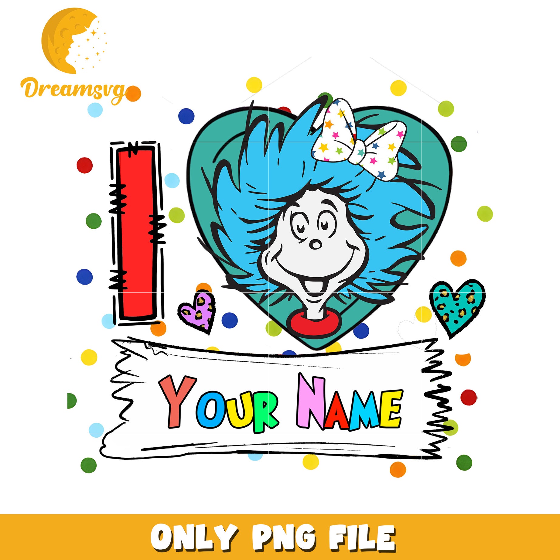 Option 1 (Focus on character)  Girl Who Loves You PNG Sublimation