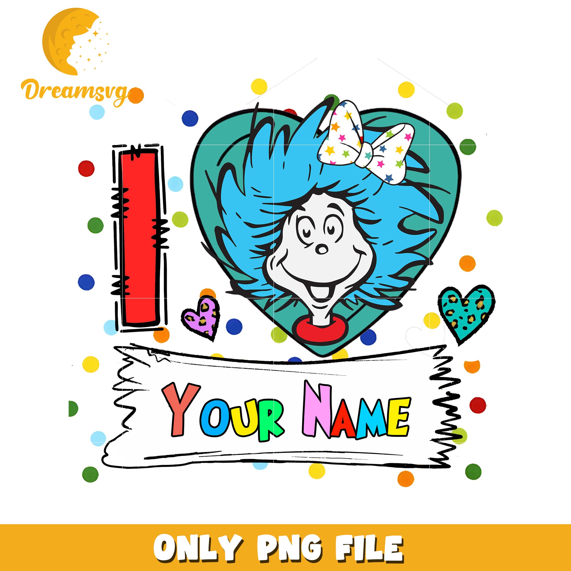 Option 1 (Focus on character)  Girl Who Loves You PNG Sublimation