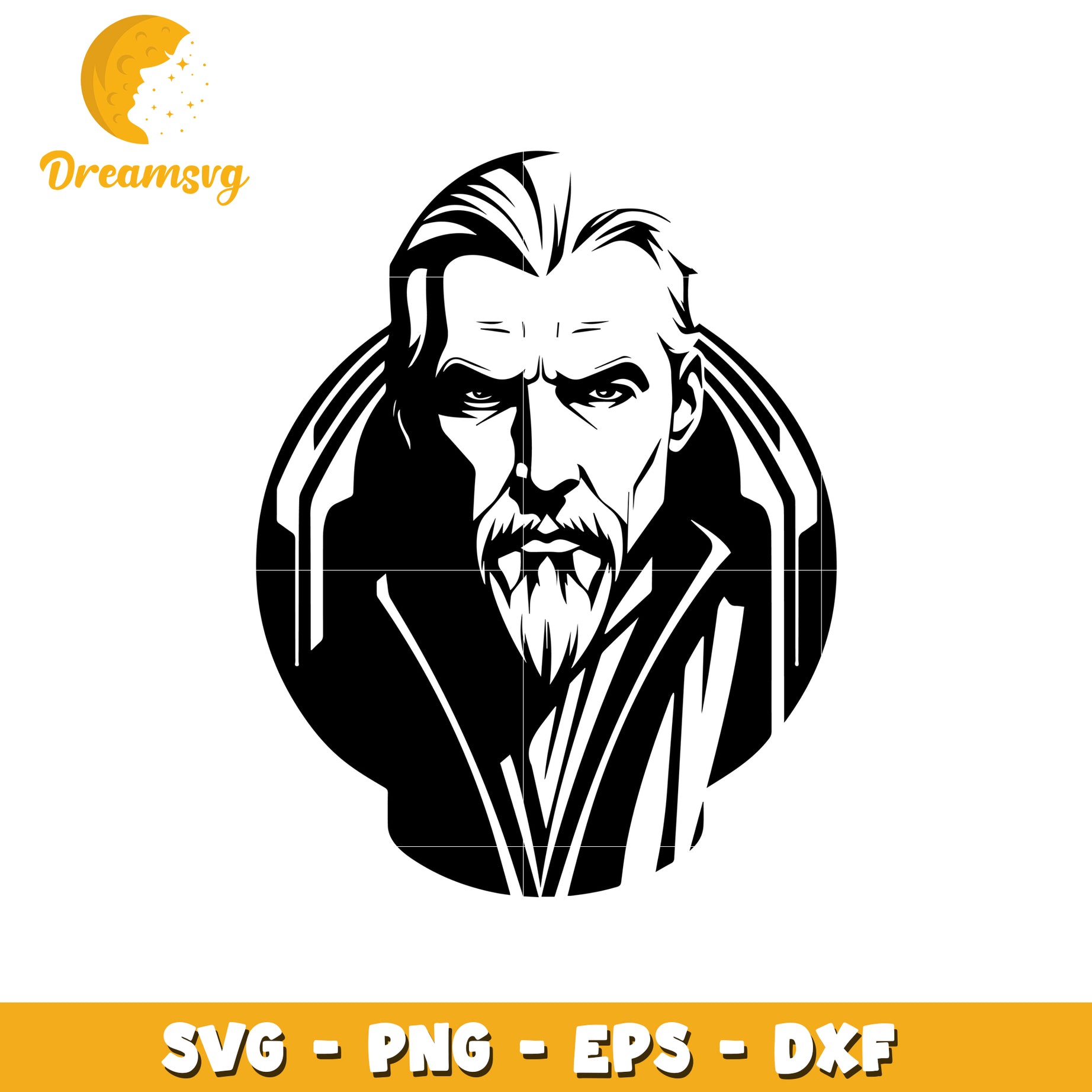 Option 1 (Focus on character)  Old Man SVG Cut File PNG EPS DXF