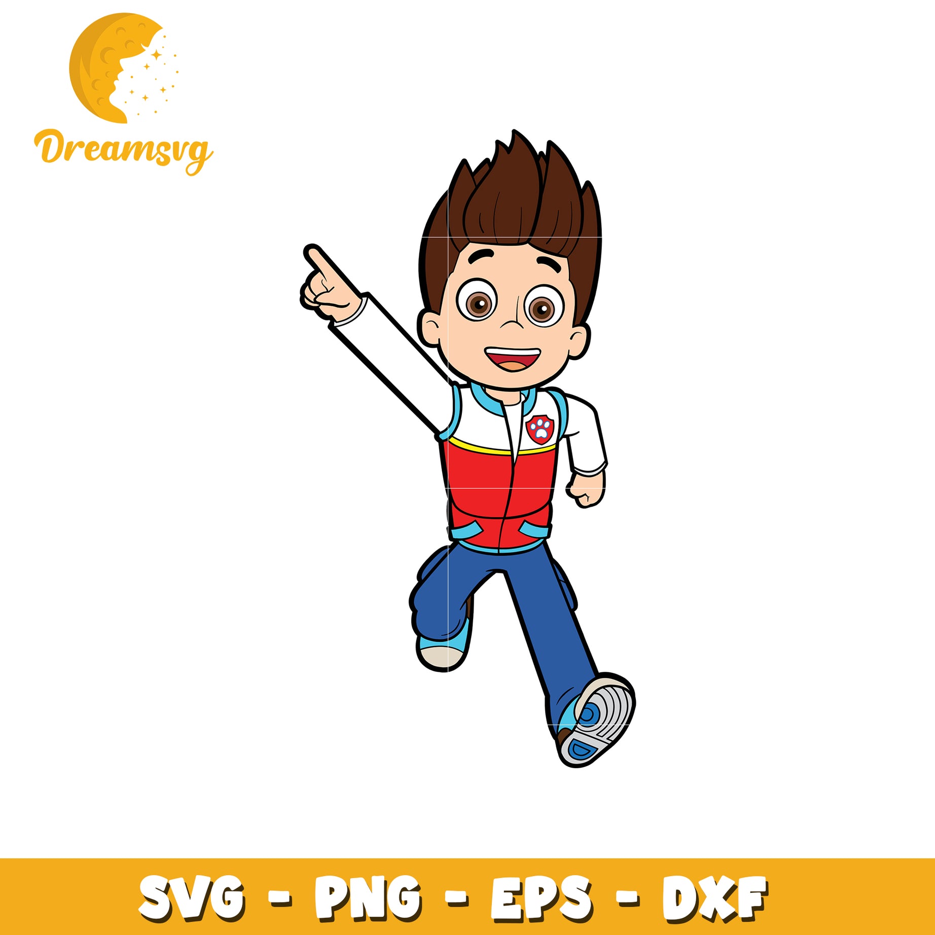 Option 1 (Focus on character) Ryder SVG PNG EPS DXF Cartoon