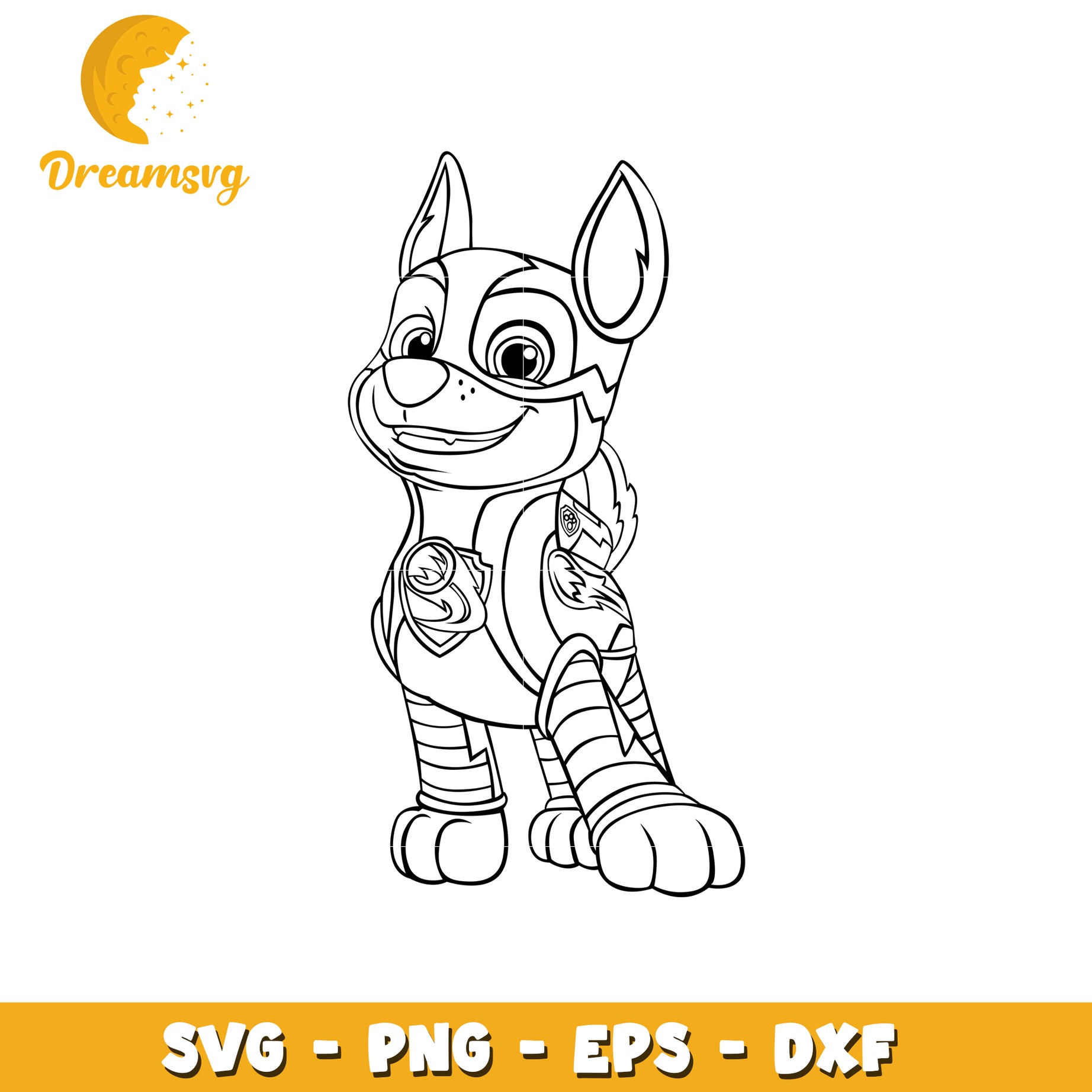 Option 1 (Focus on character)  Super Pup SVG PNG EPS DXF