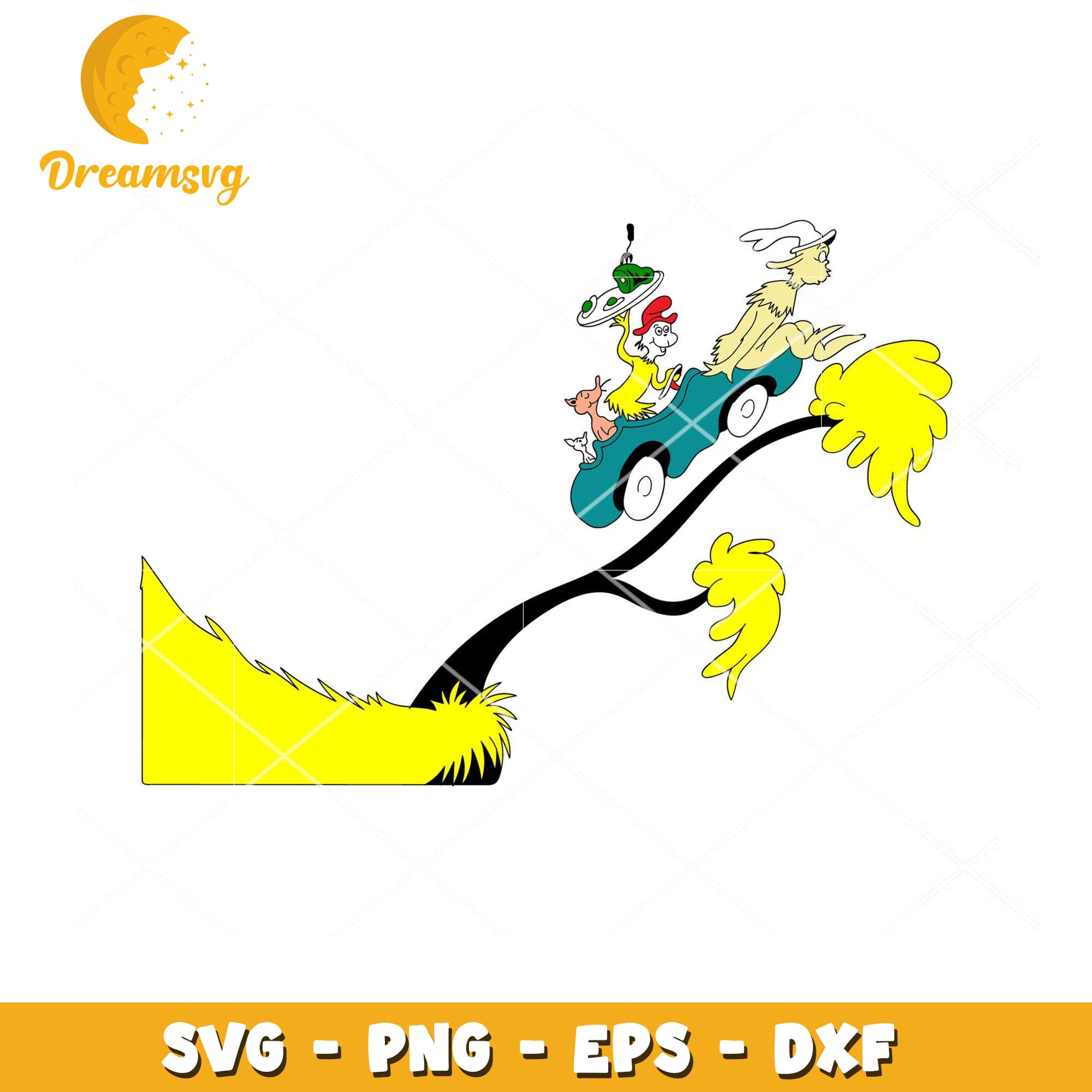 Option 1 (Focus on characters)  Lorax SVG Instant Download Cartoon Characters