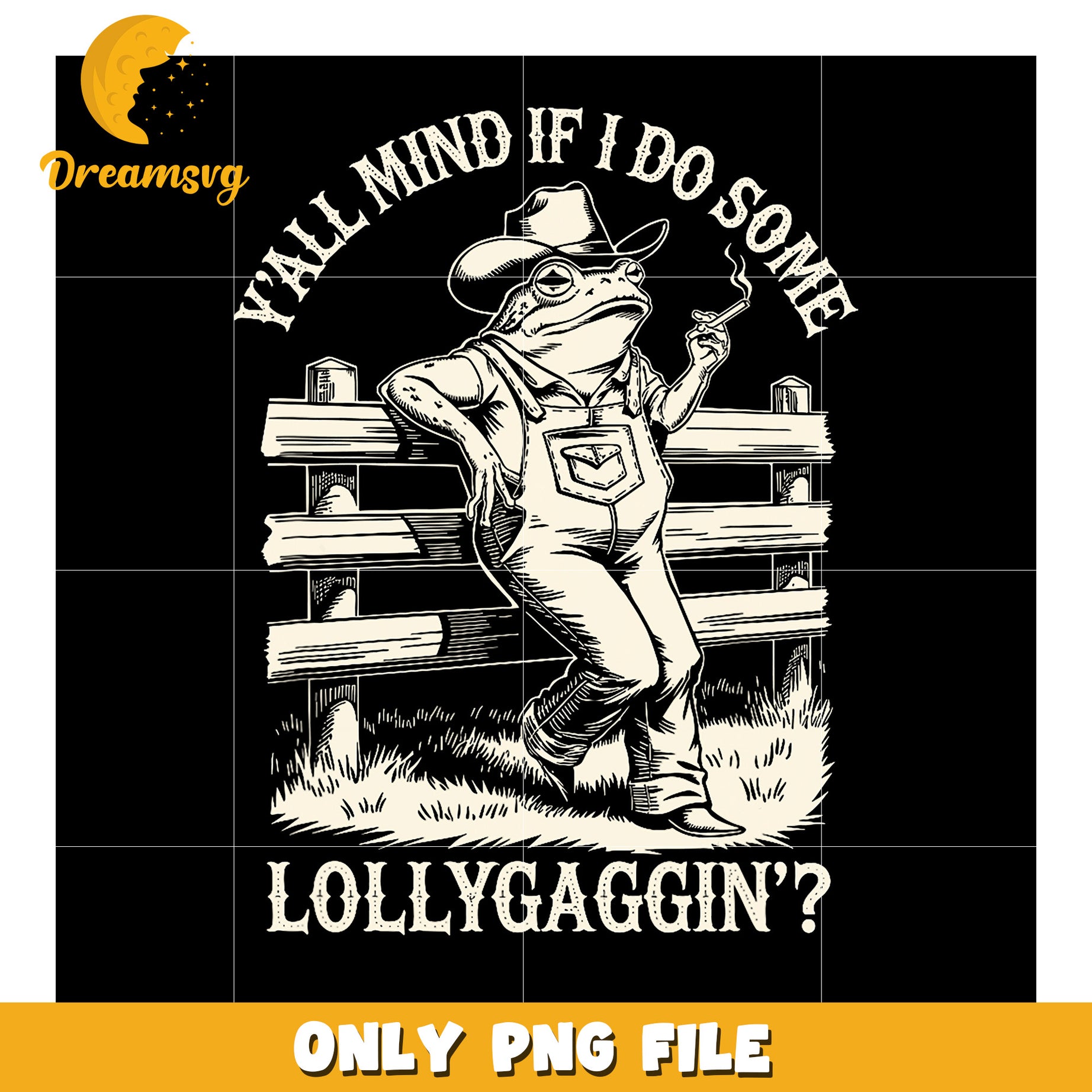 Option 1 (Focus on humor)  Funny Frog Lollygagging PNG Design