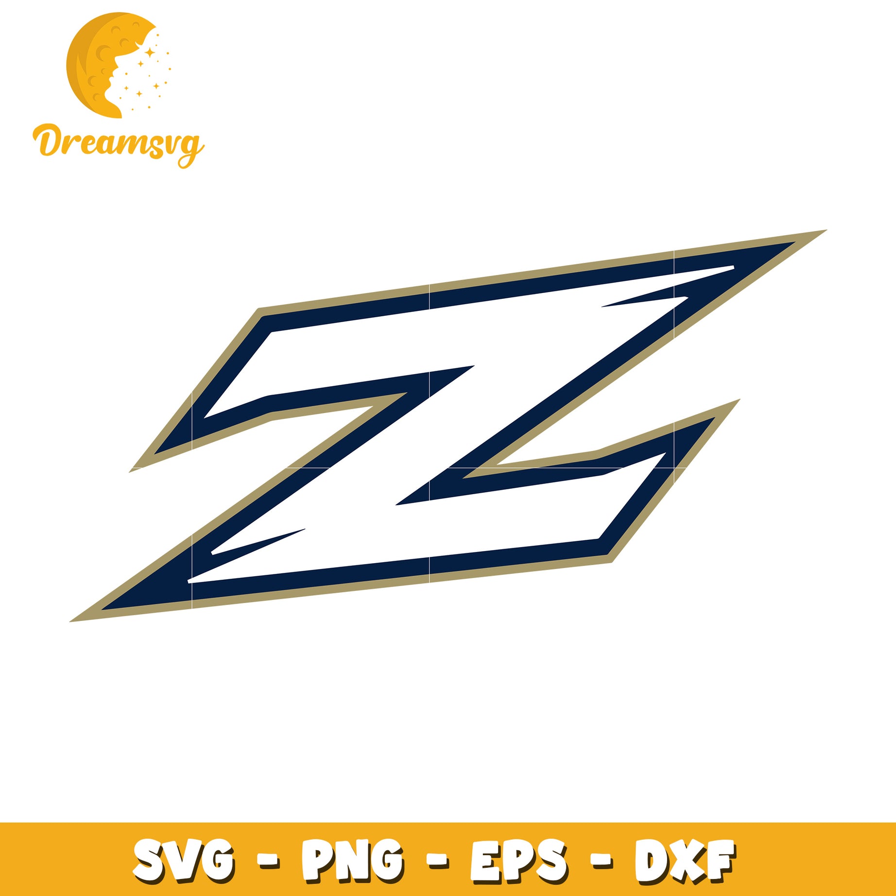 Option 1 (Focus on letter)  Z Letter SVG PNG EPS DXF Cut File