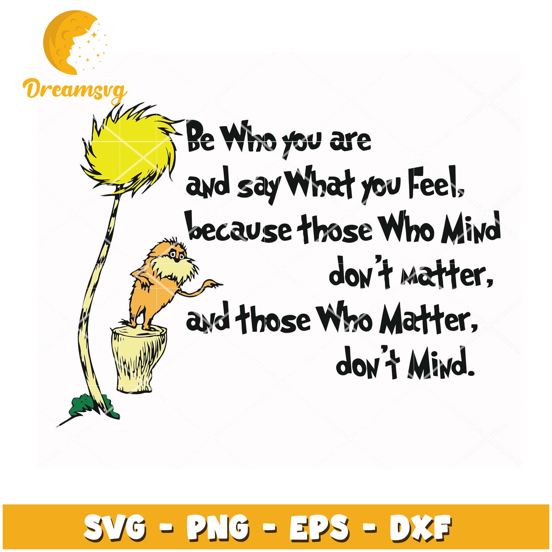 Option 1 (Focus on quote)  Be Who You Are SVG Quote